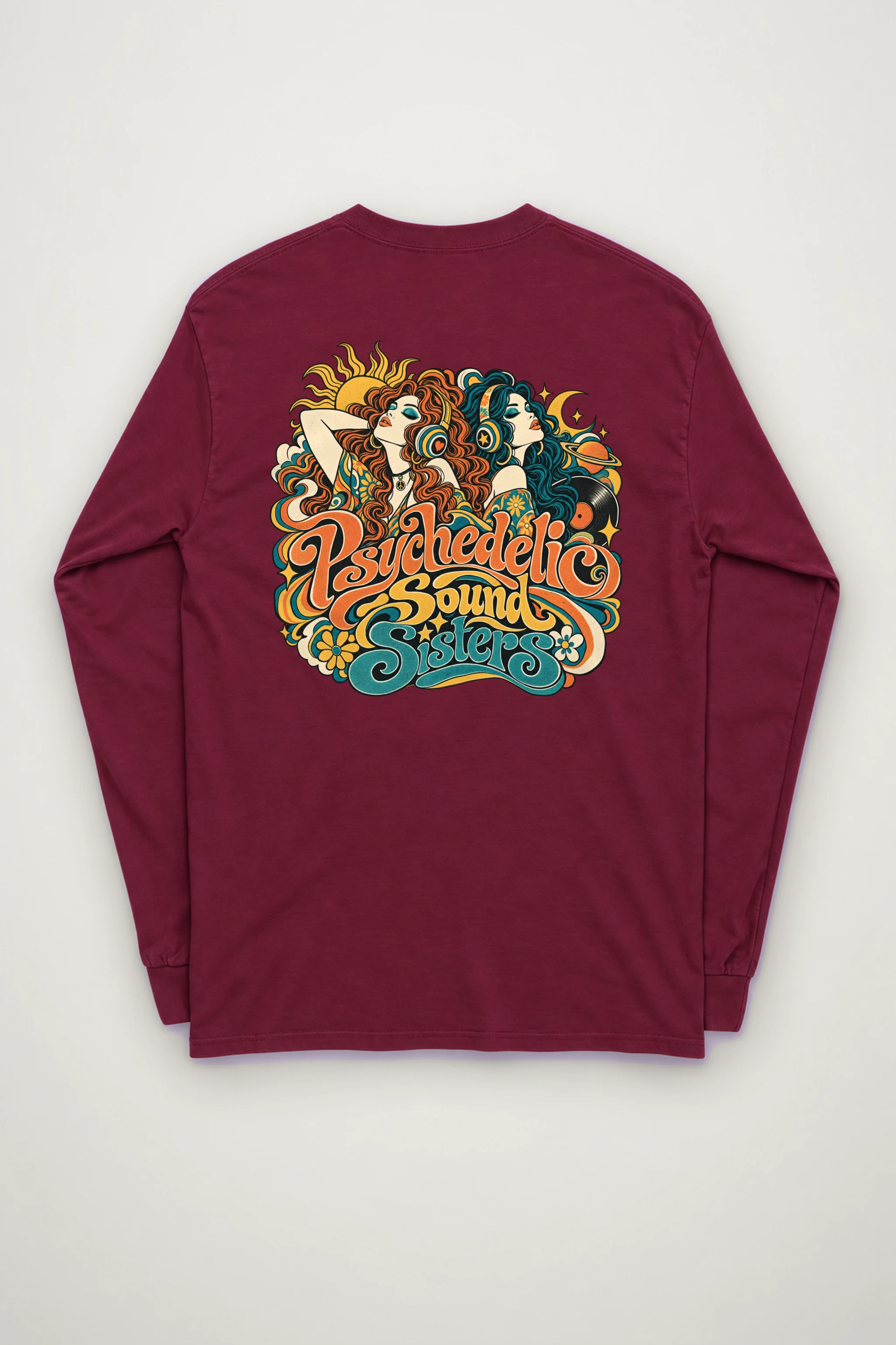 "Psychedelic Sound Sisters" Unisex Longsleeve T-shirt