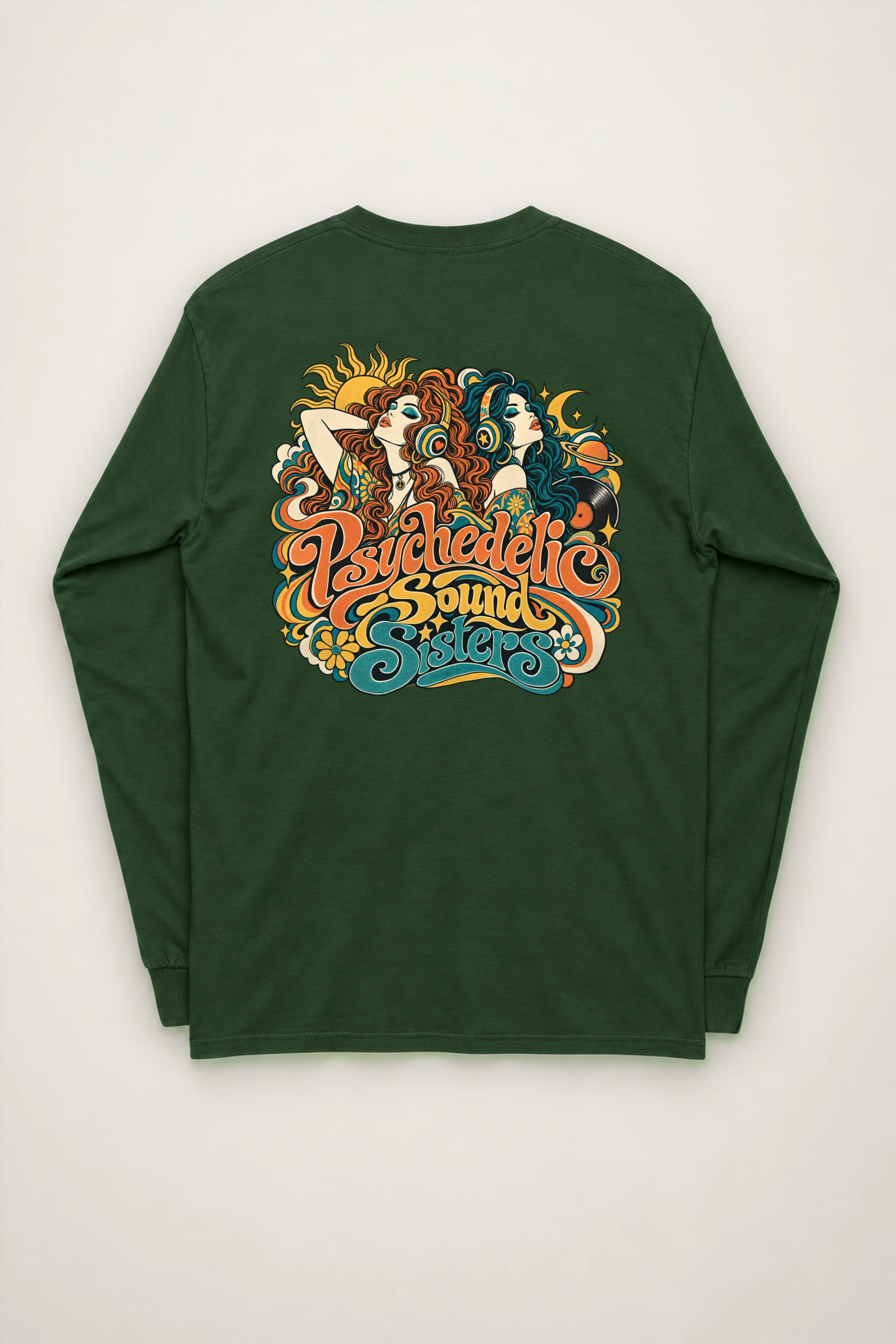 "Psychedelic Sound Sisters" Unisex Longsleeve T-shirt