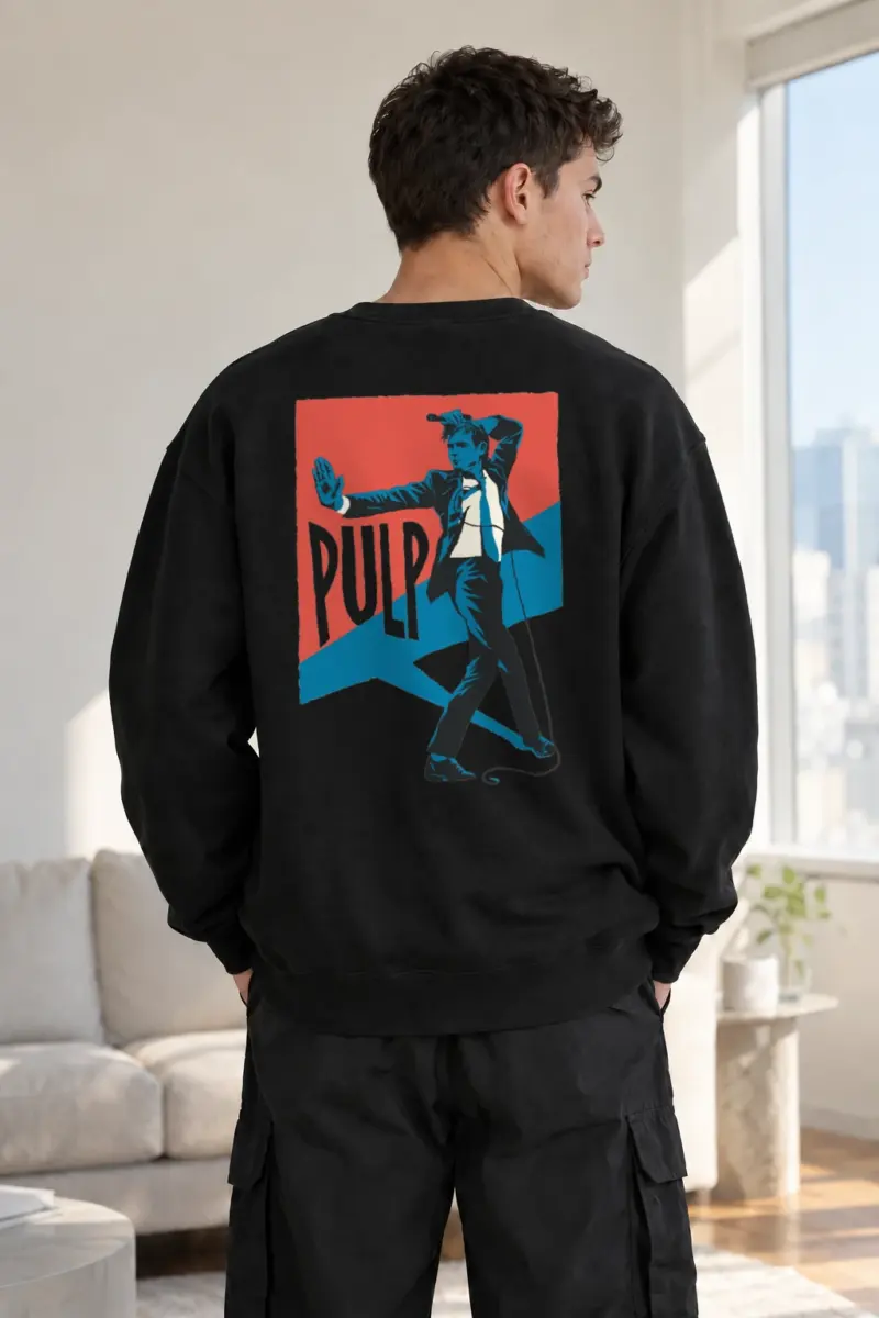 “Pulp Dance Poster” Heavy Blend Unisex Crewneck Sweatshirt | Gildan 18000