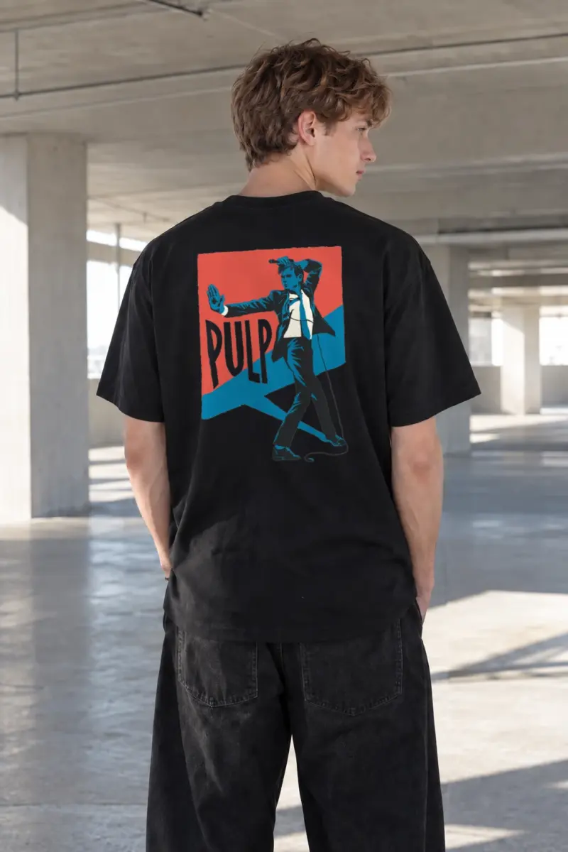 “Pulp Dance Poster” Heavyweight Unisex Crewneck T-shirt | Gildan 5000