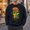 "Punk Duck Board Look" Heavy Blend Unisex Crewneck Sweatshirt | Gildan 18000