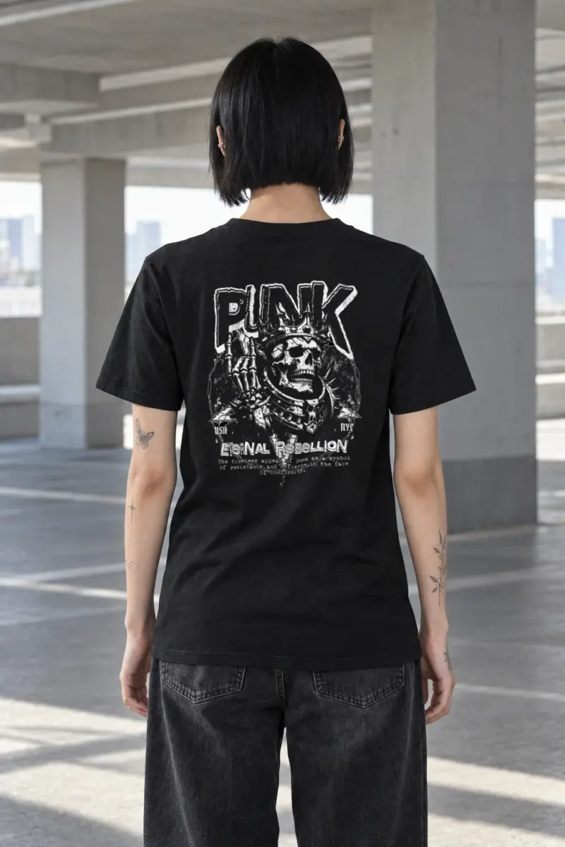 "Punk Eternal Rebellion" Heavyweight Unisex Crewneck T-shirt