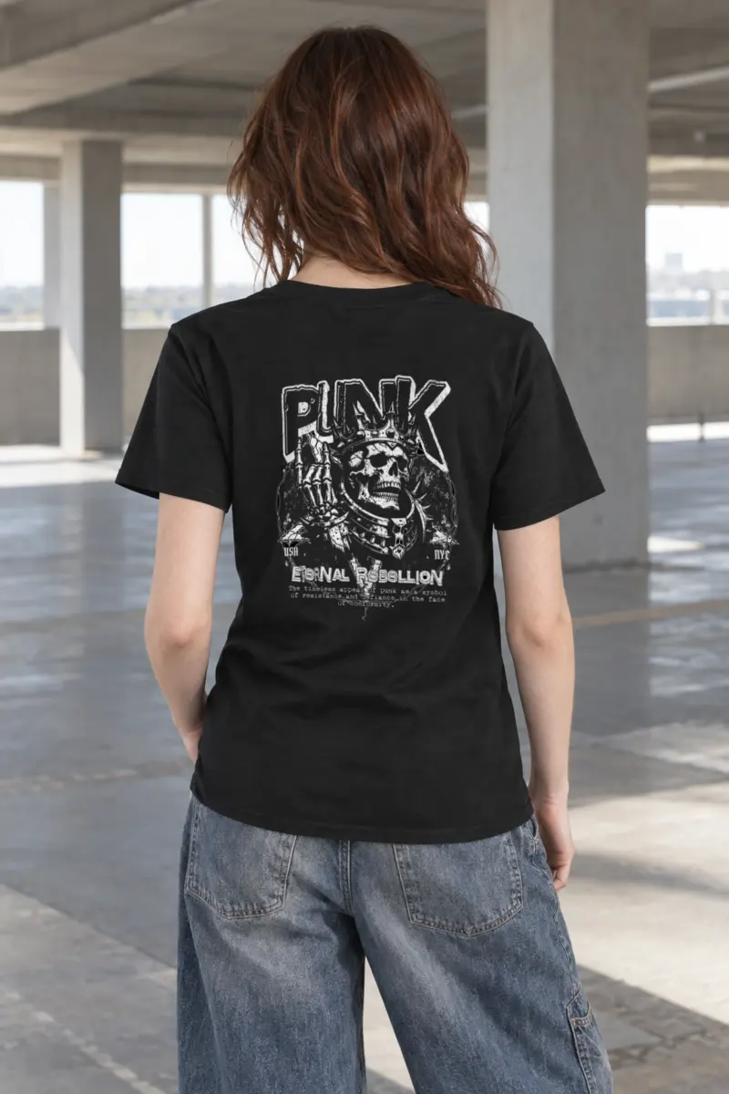 "Punk Eternal Rebellion" Heavyweight Unisex Crewneck T-shirt