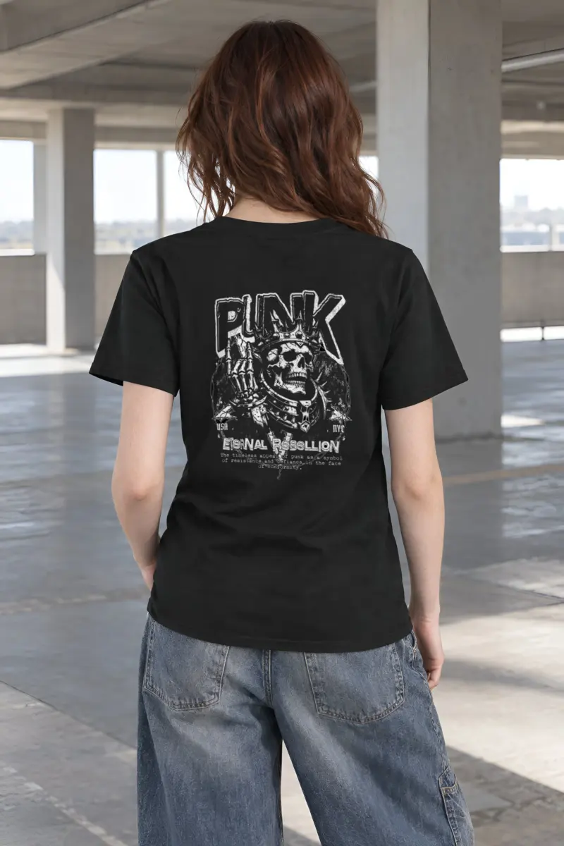 "Punk Eternal Rebellion" Heavyweight Unisex Crewneck T-shirt