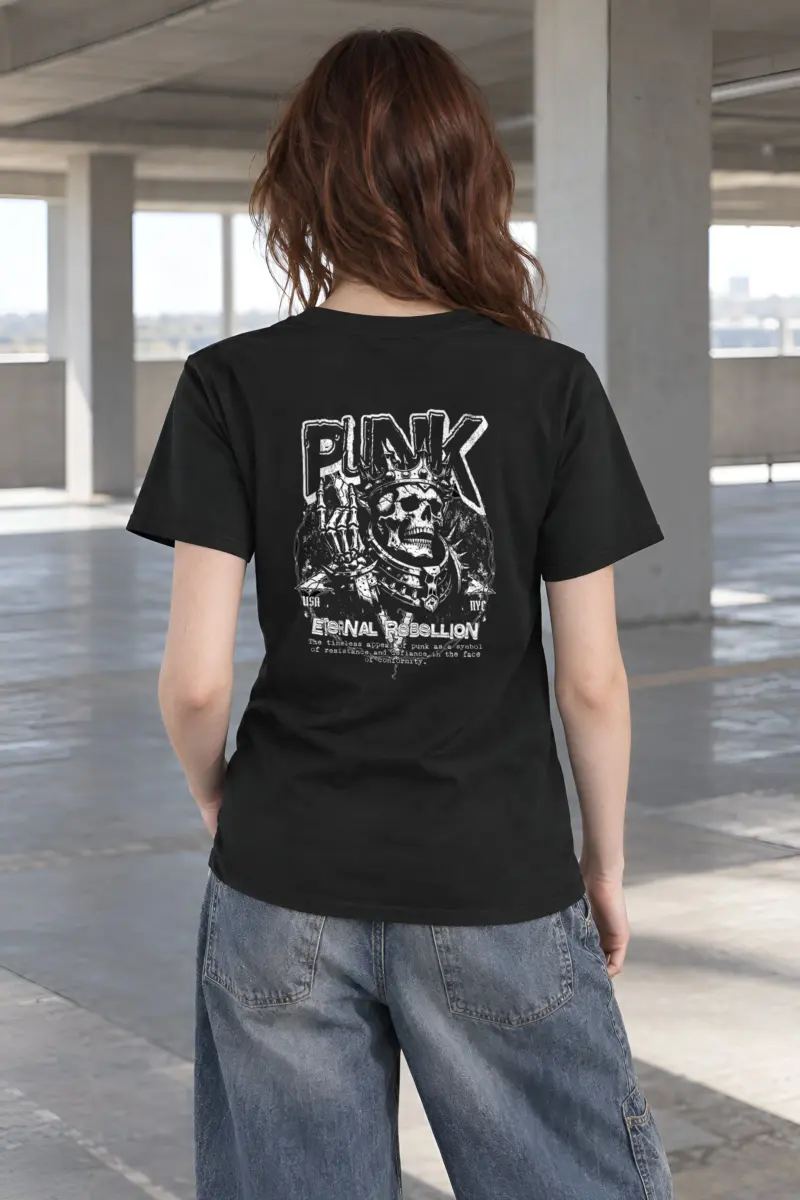 "Punk Eternal Rebellion" Heavyweight Unisex Crewneck T-shirt