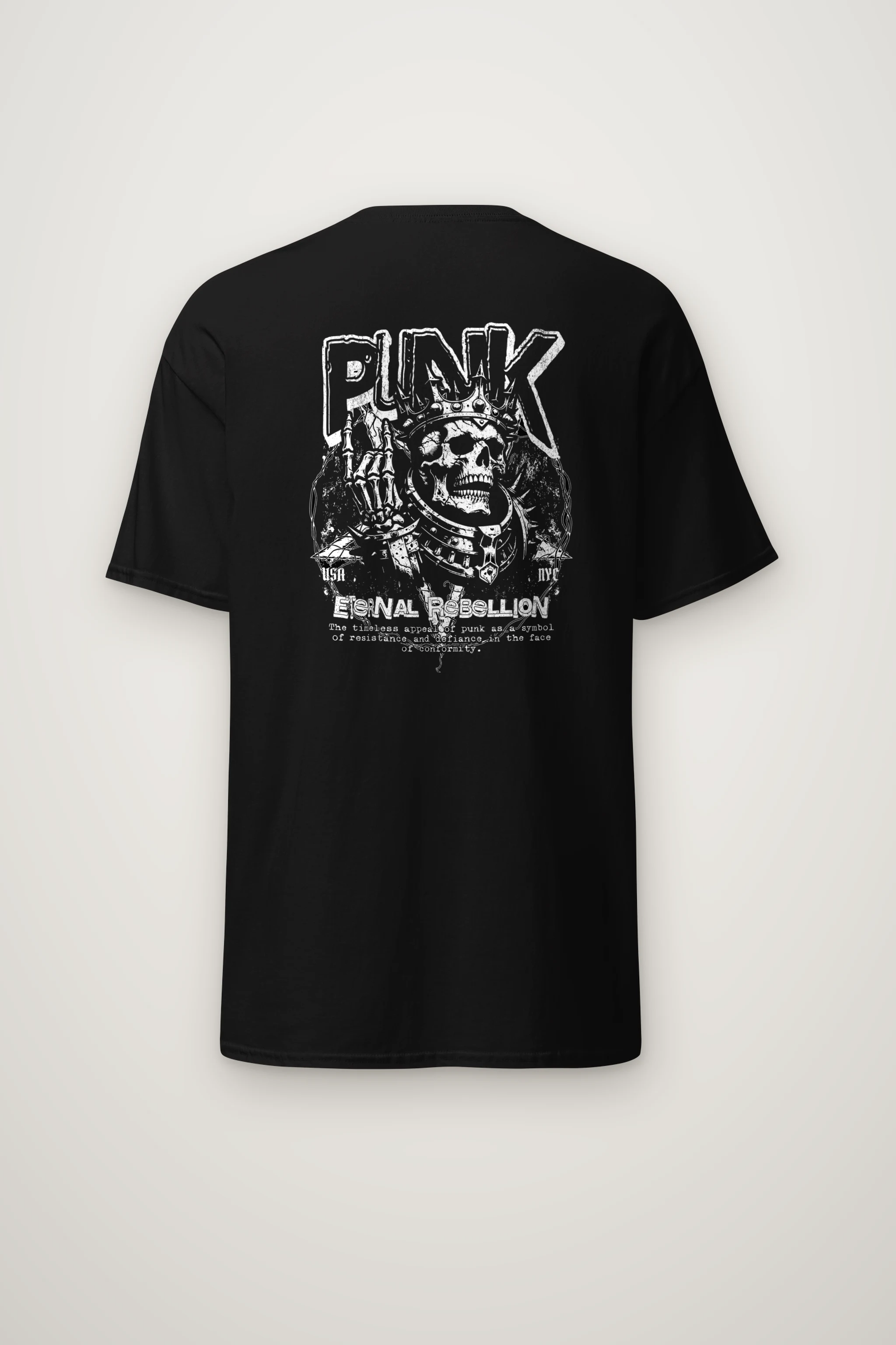 "Punk Eternal Rebellion" Heavyweight Unisex Crewneck T-shirt