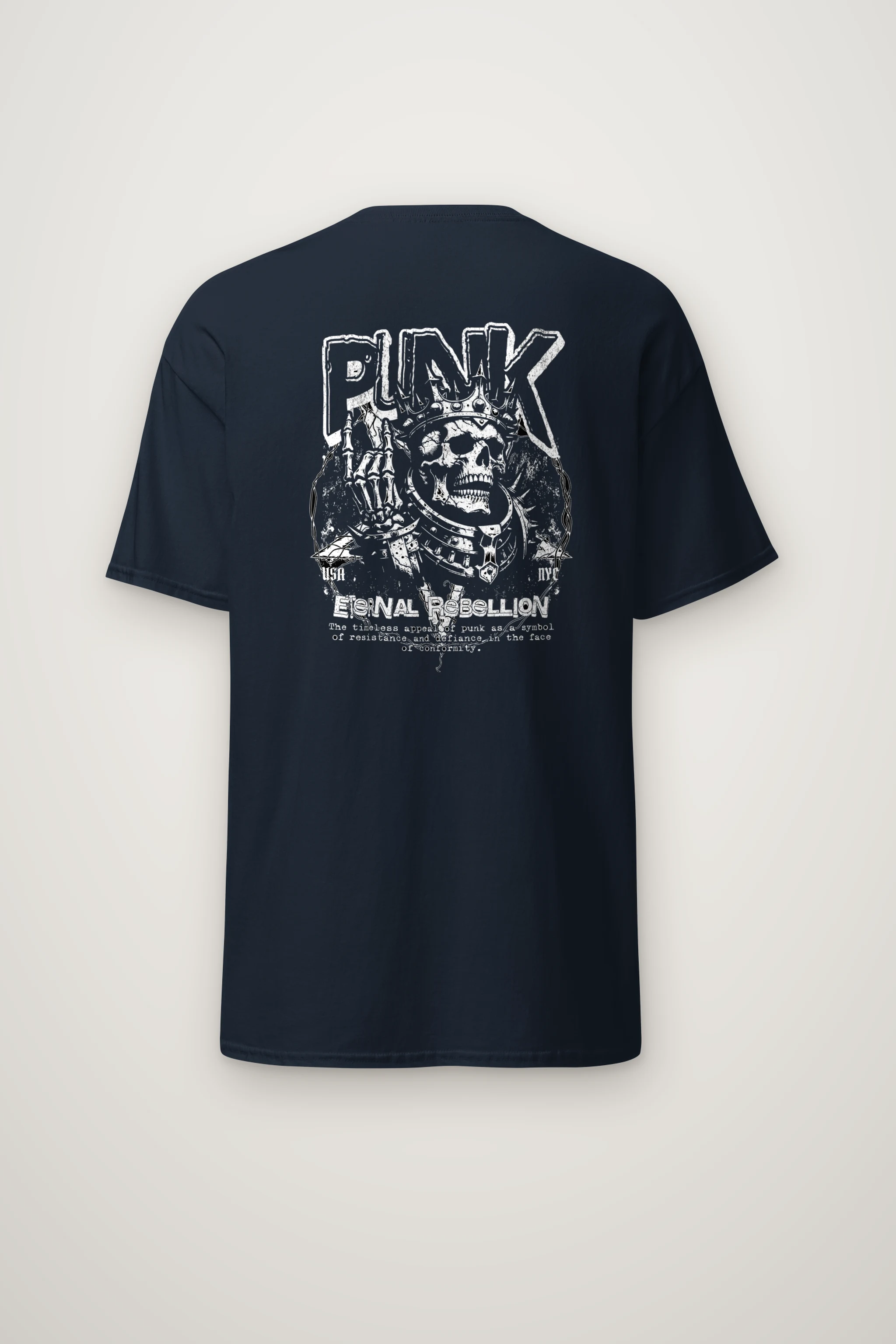 "Punk Eternal Rebellion" Heavyweight Unisex Crewneck T-shirt