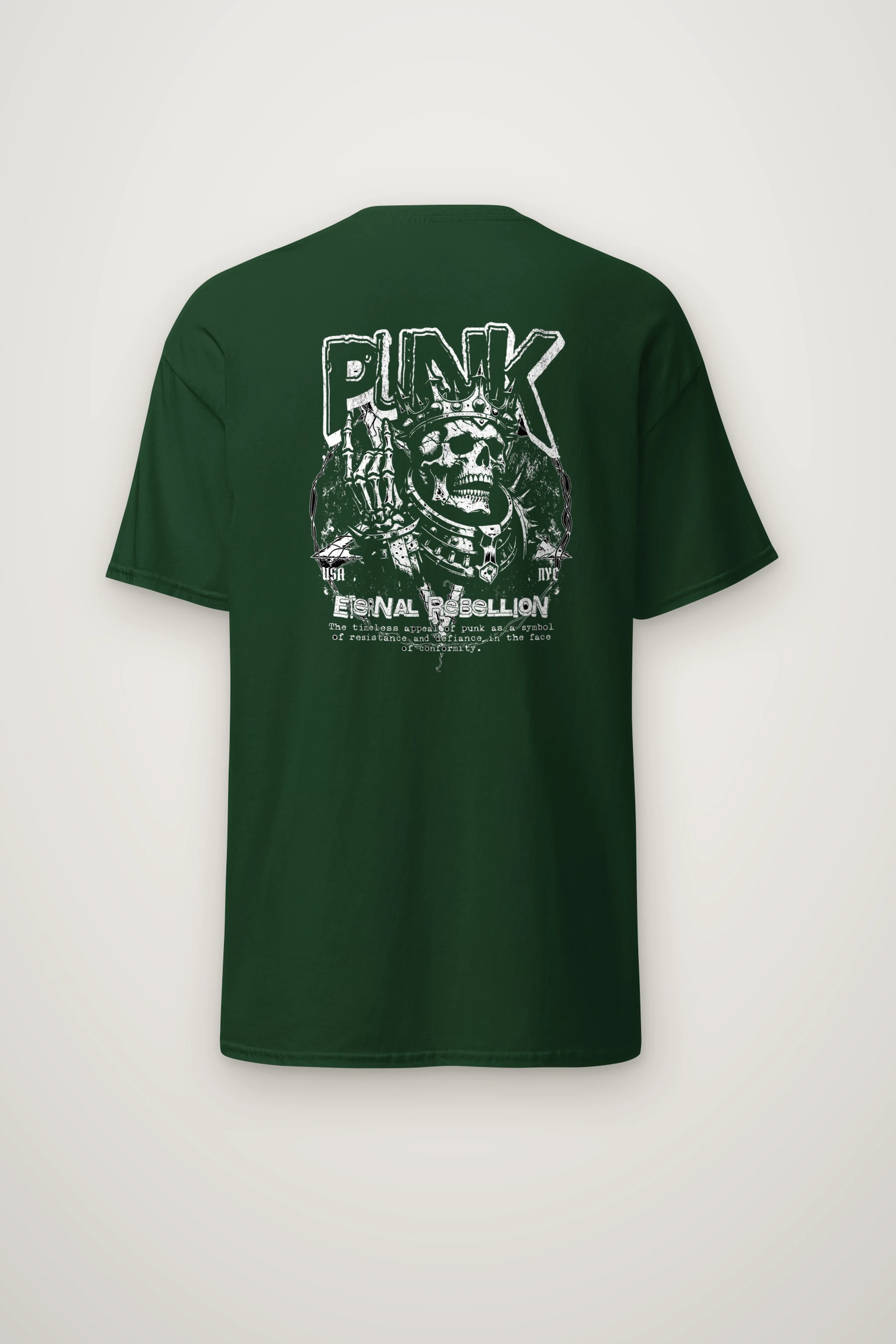 "Punk Eternal Rebellion" Heavyweight Unisex Crewneck T-shirt