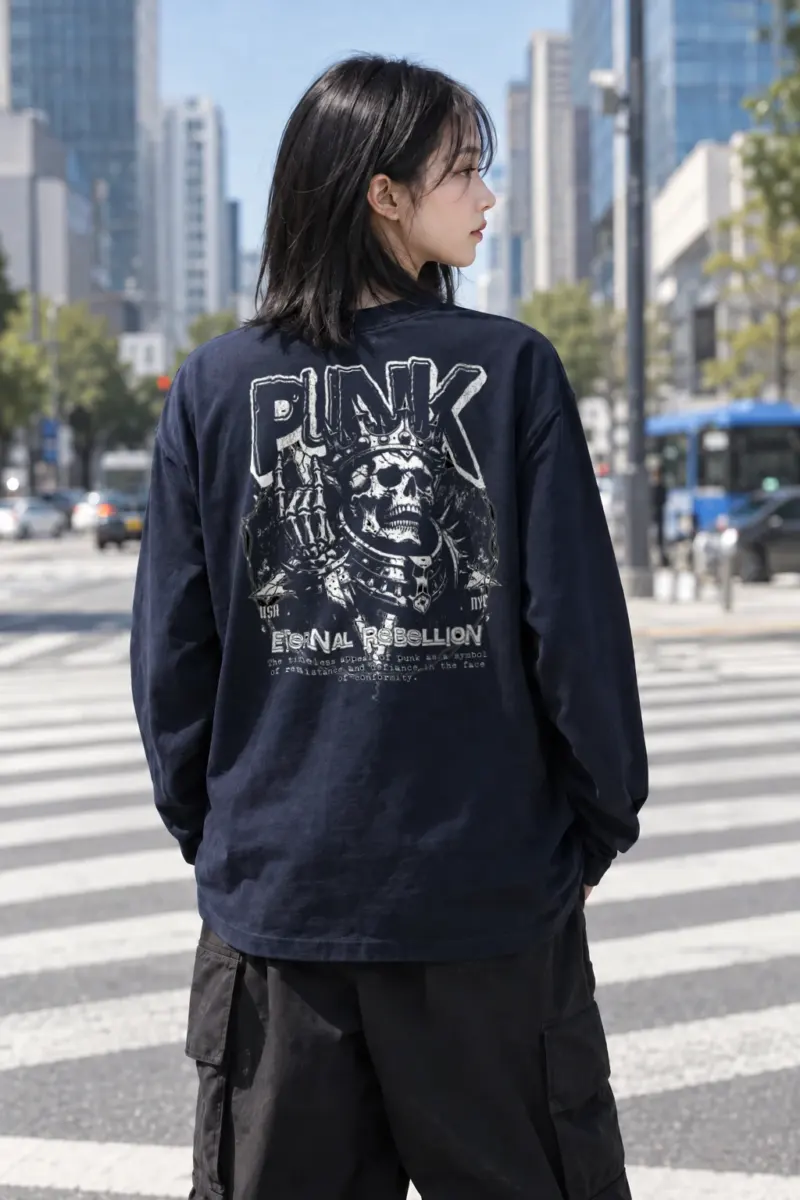 “Punk Eternal Rebellion” Unisex Longsleeve T-shirt | Gildan 2400