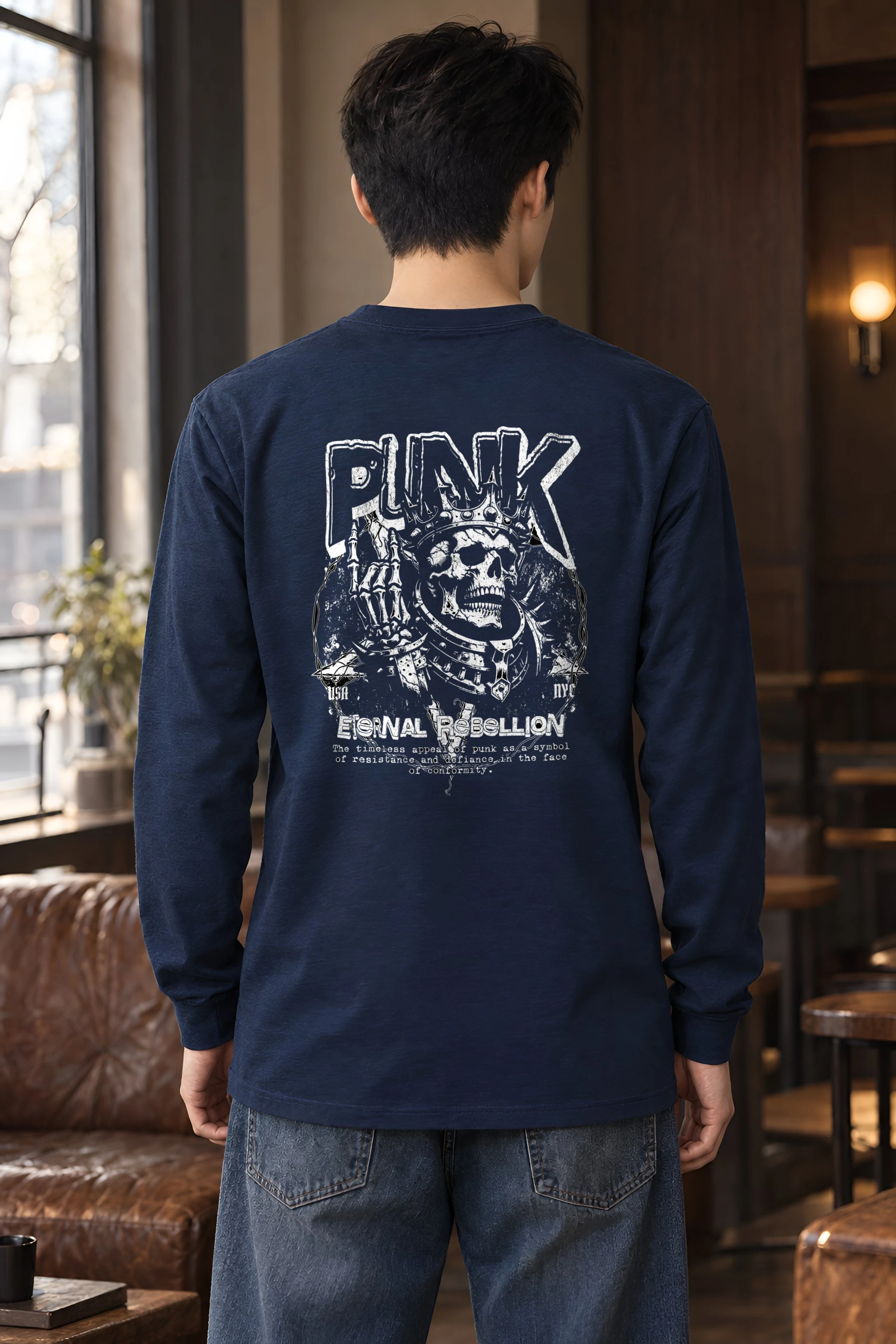 "Punk Eternal Rebellion" Unisex Longsleeve T-shirt