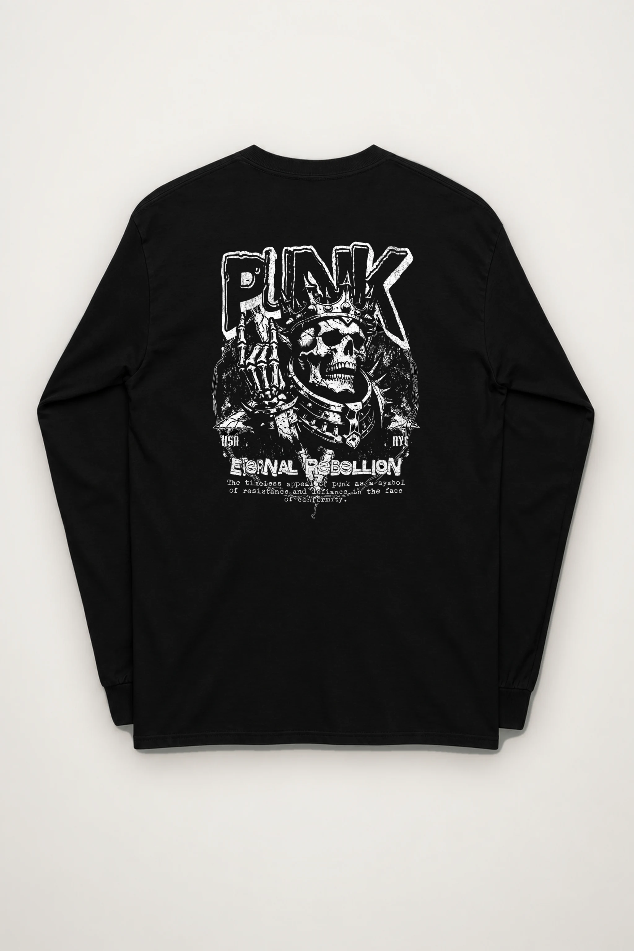 "Punk Eternal Rebellion" Unisex Longsleeve T-shirt