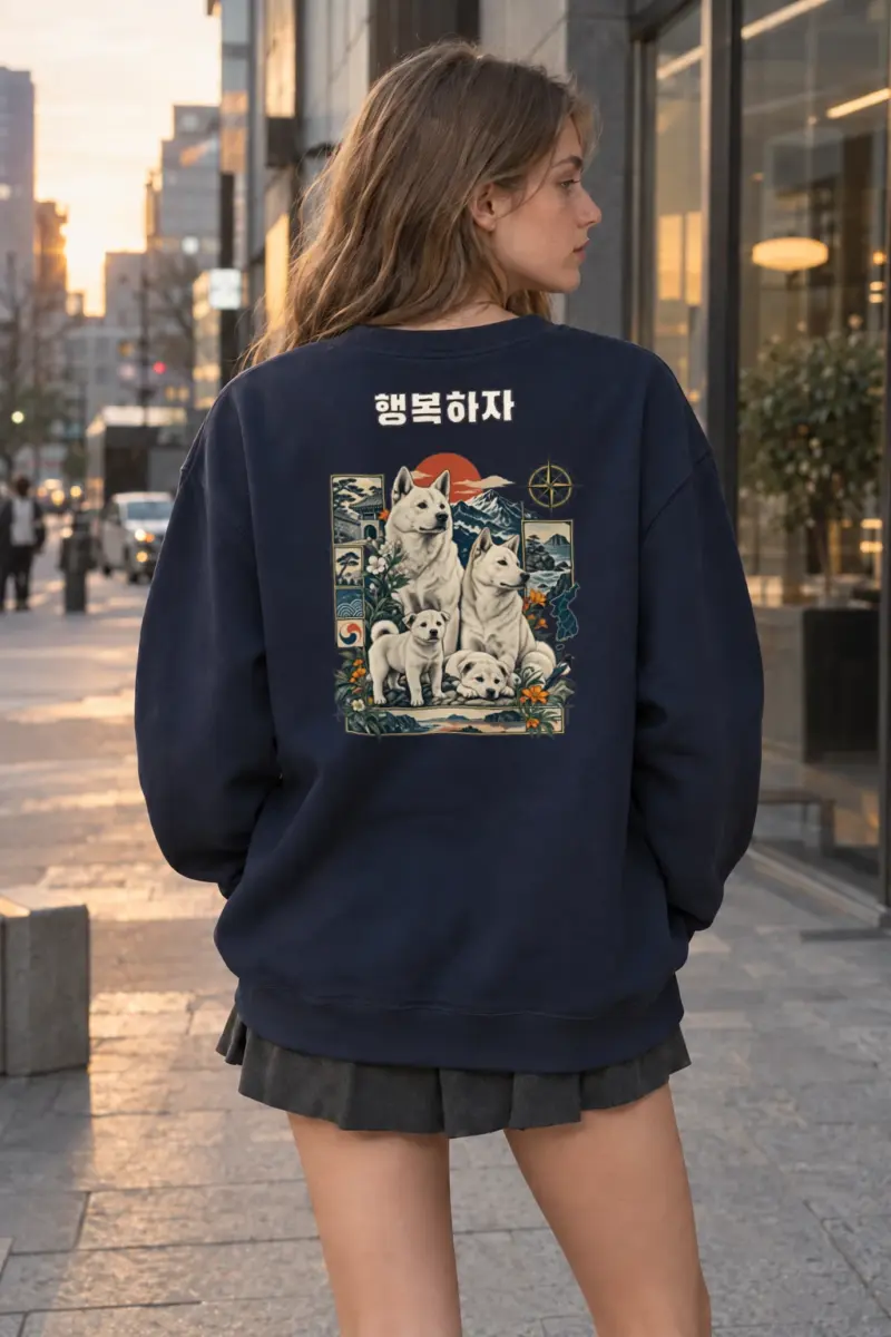"Puppy Love" Heavy Blend Unisex Crewneck Sweatshirt | Gildan 18000