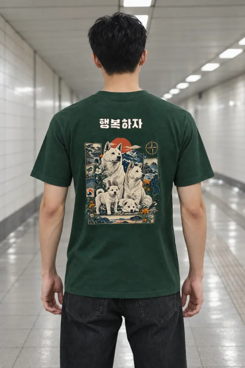 "Puppy Love" Heavyweight Unisex Crewneck T-shirt