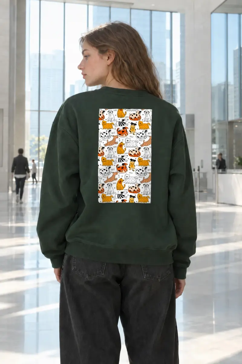 "Puppy Nice Woof" Heavy Blend Unisex Crewneck Sweatshirt | Gildan 18000