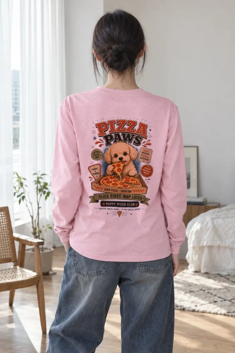 "Puppy Pizza Club" Unisex Longsleeve T-shirt