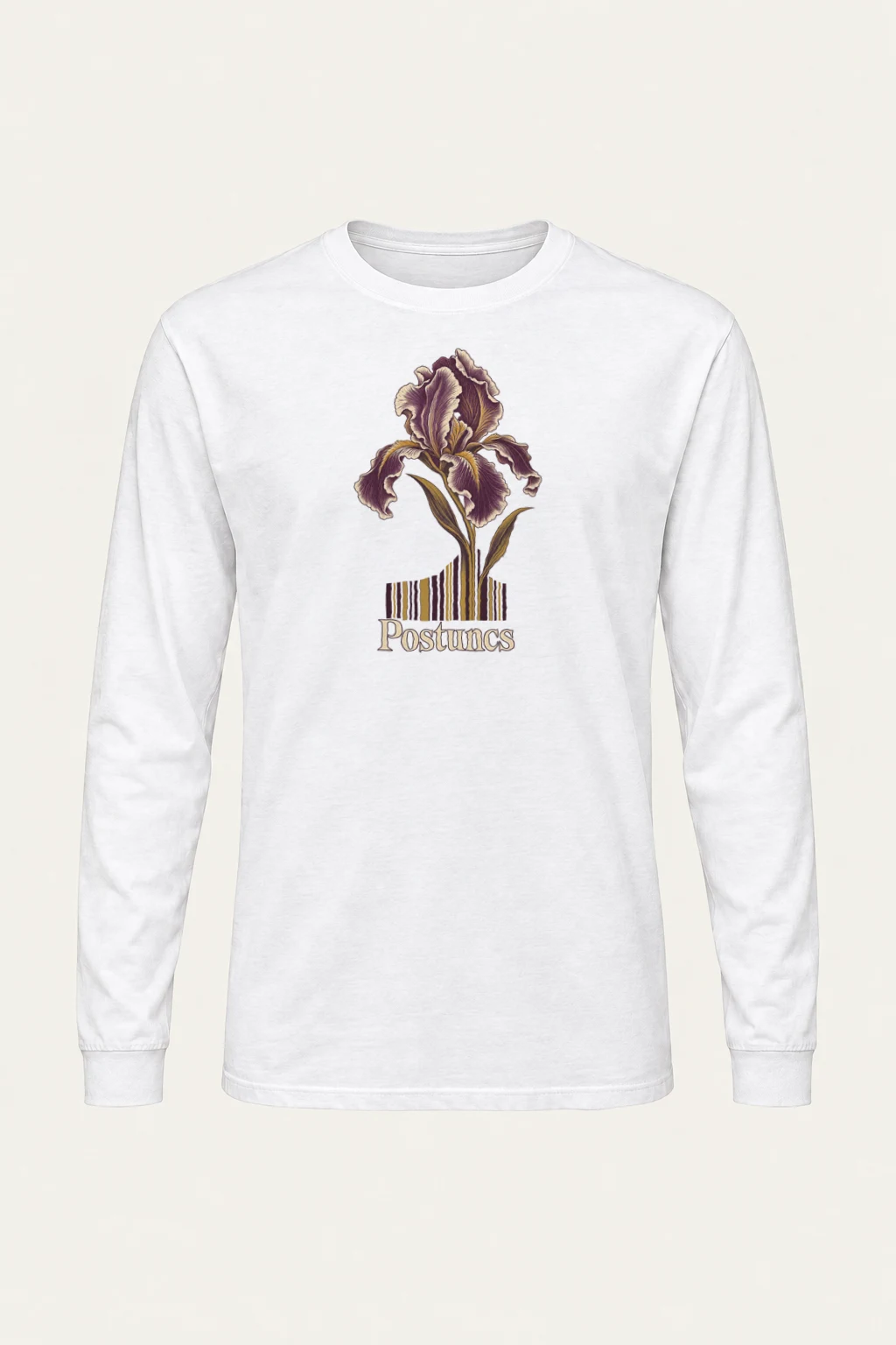 "Purple Iris Register" Unisex Longsleeve T-shirt | Gildan 2400