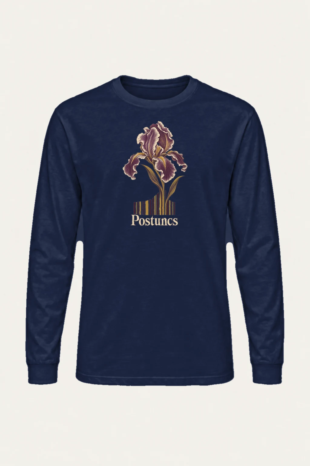 "Purple Iris Register" Unisex Longsleeve T-shirt | Gildan 2400