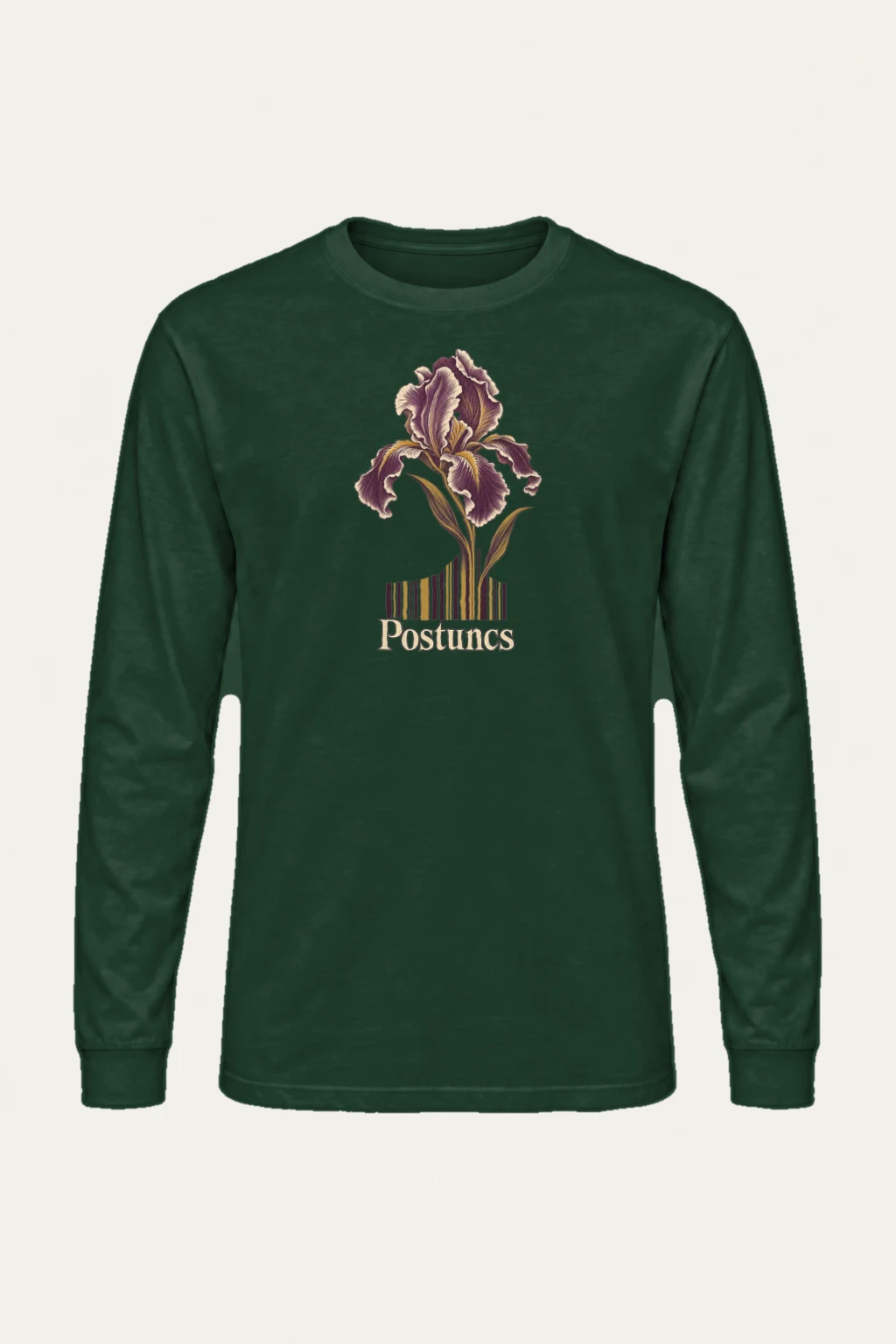 "Purple Iris Register" Unisex Longsleeve T-shirt | Gildan 2400