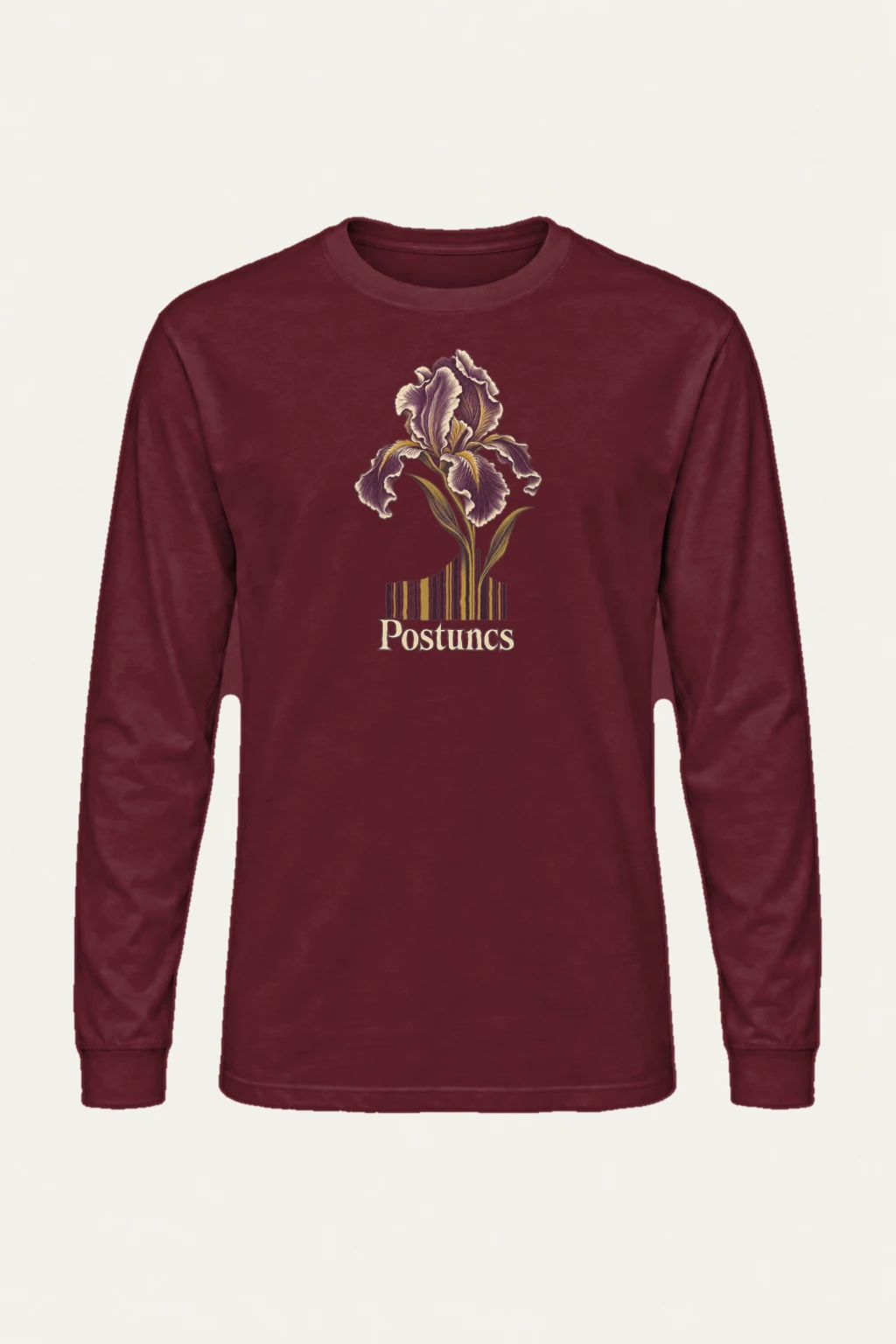 "Purple Iris Register" Unisex Longsleeve T-shirt | Gildan 2400