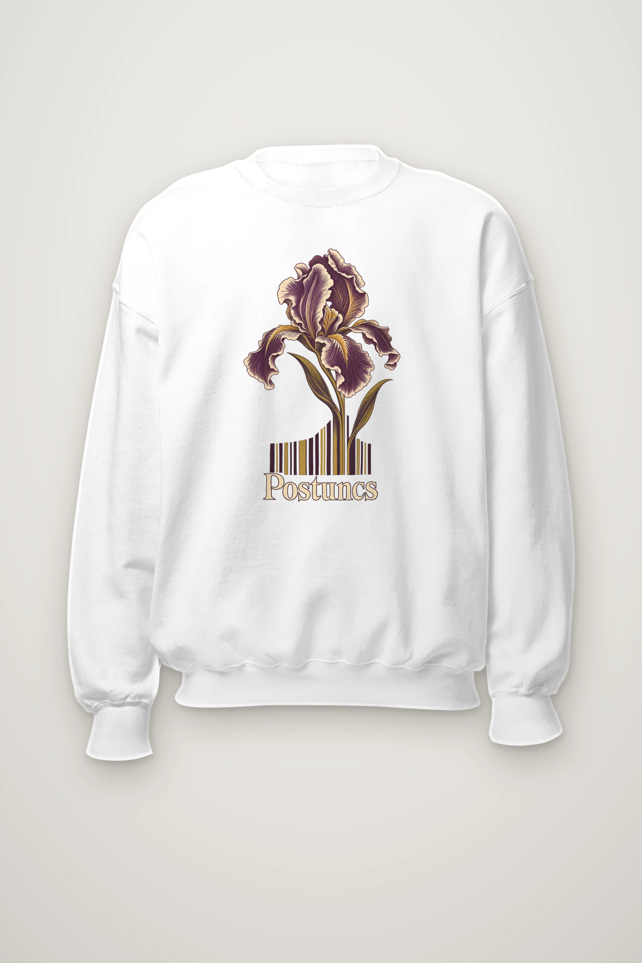 "Purple Iris Stripes" Heavy Blend Unisex Crewneck Sweatshirt