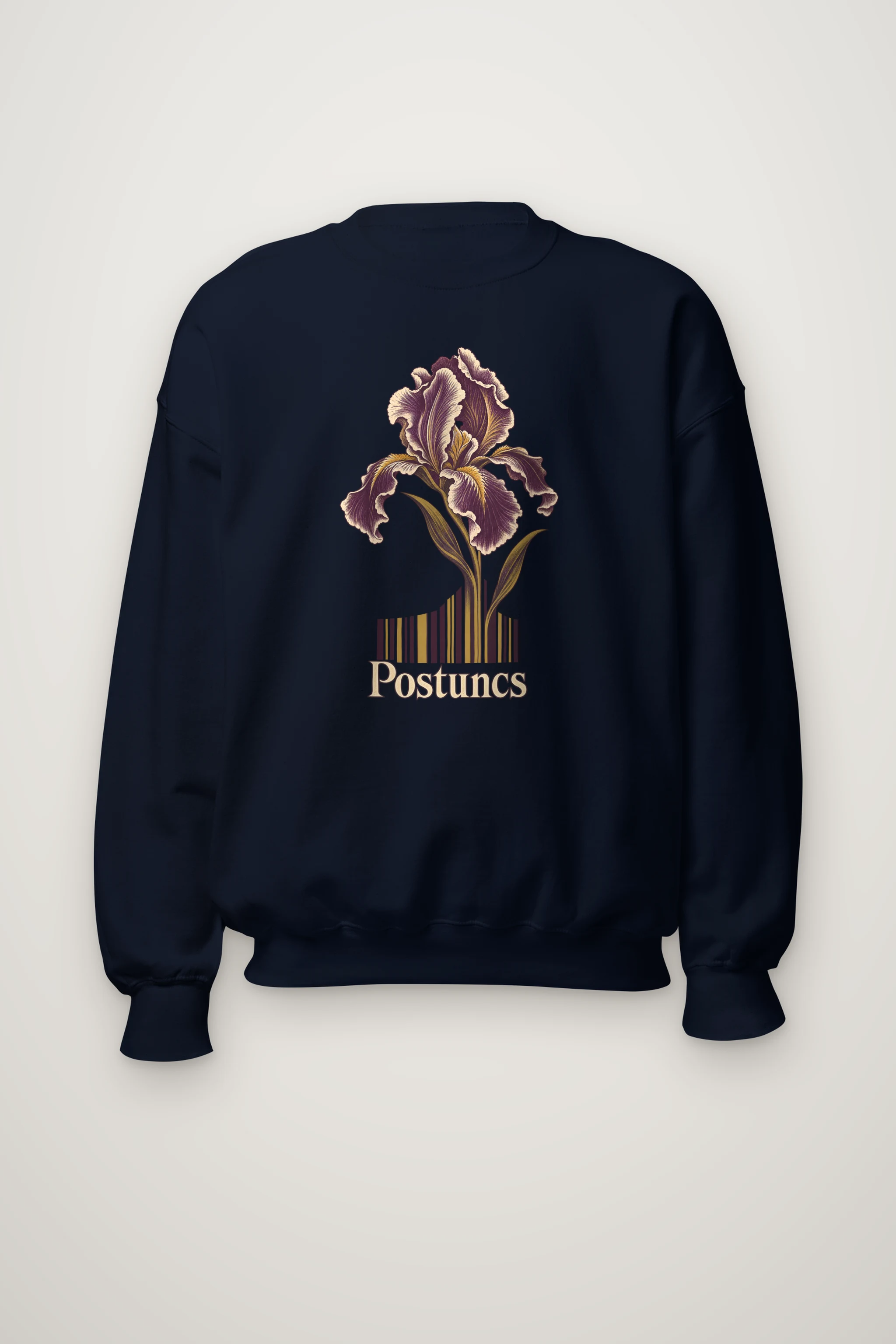 "Purple Iris Stripes" Heavy Blend Unisex Crewneck Sweatshirt
