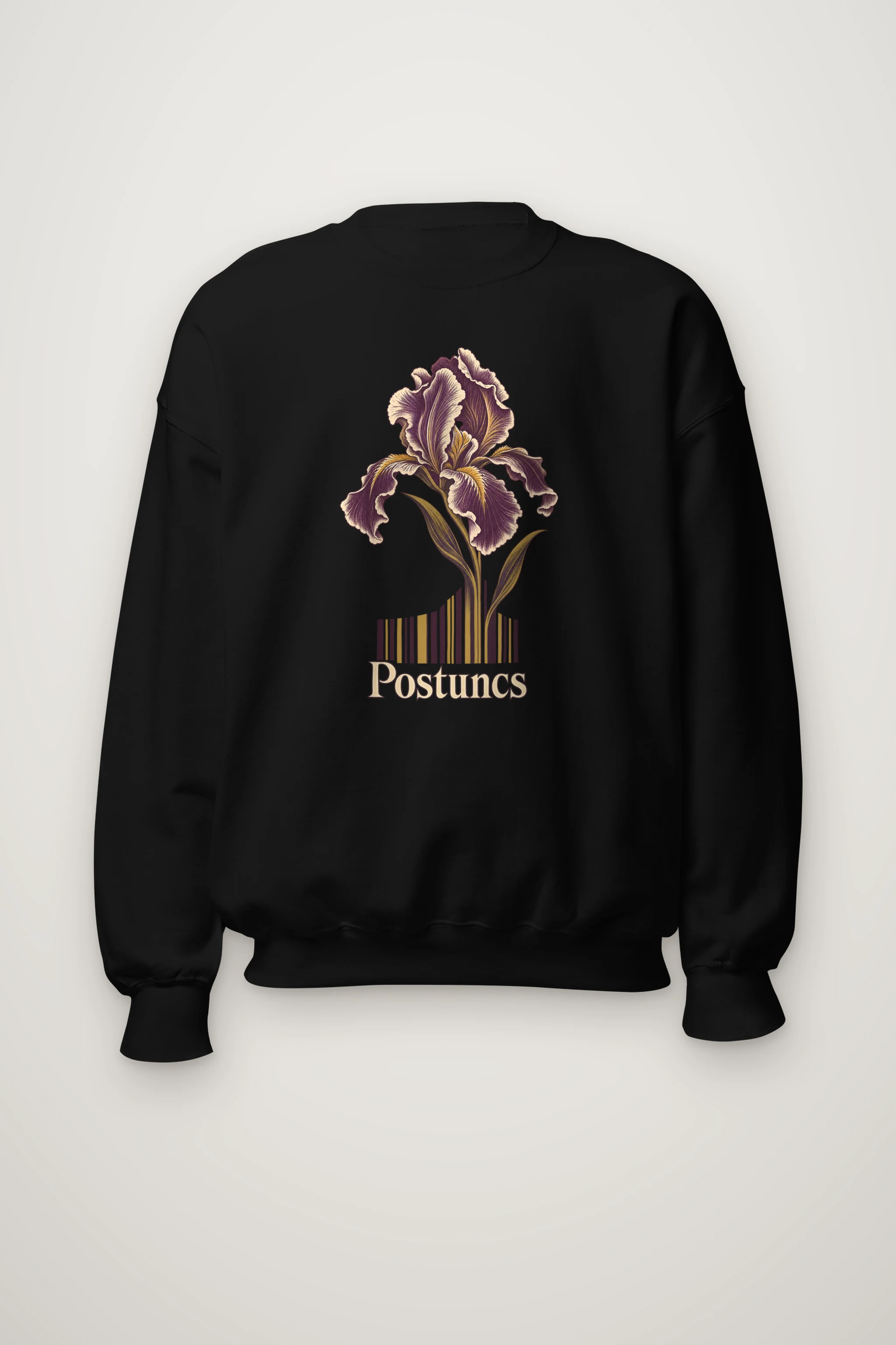 "Purple Iris Stripes" Heavy Blend Unisex Crewneck Sweatshirt