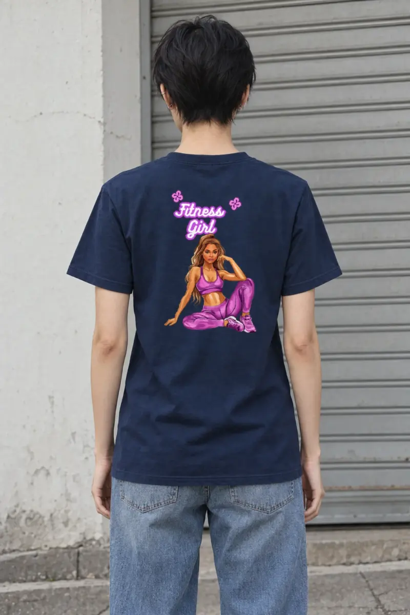 "Purple Power Pose" Heavyweight Unisex Crewneck T-shirt