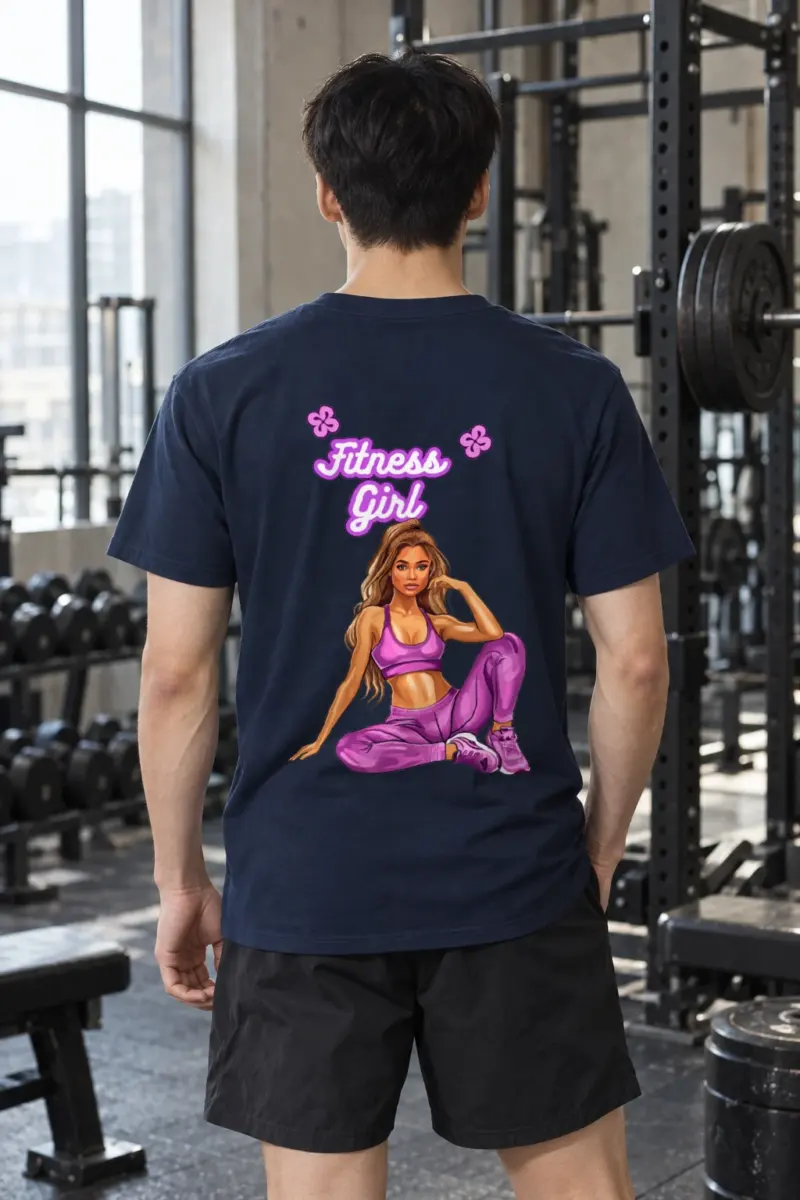 "Purple Power Pose" Heavyweight Unisex Crewneck T-shirt