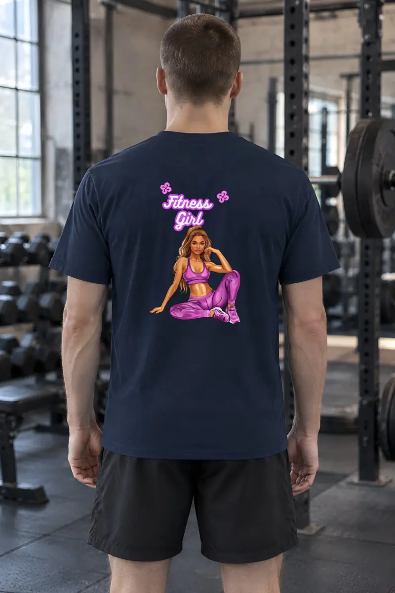 "Purple Power Pose" Heavyweight Unisex Crewneck T-shirt