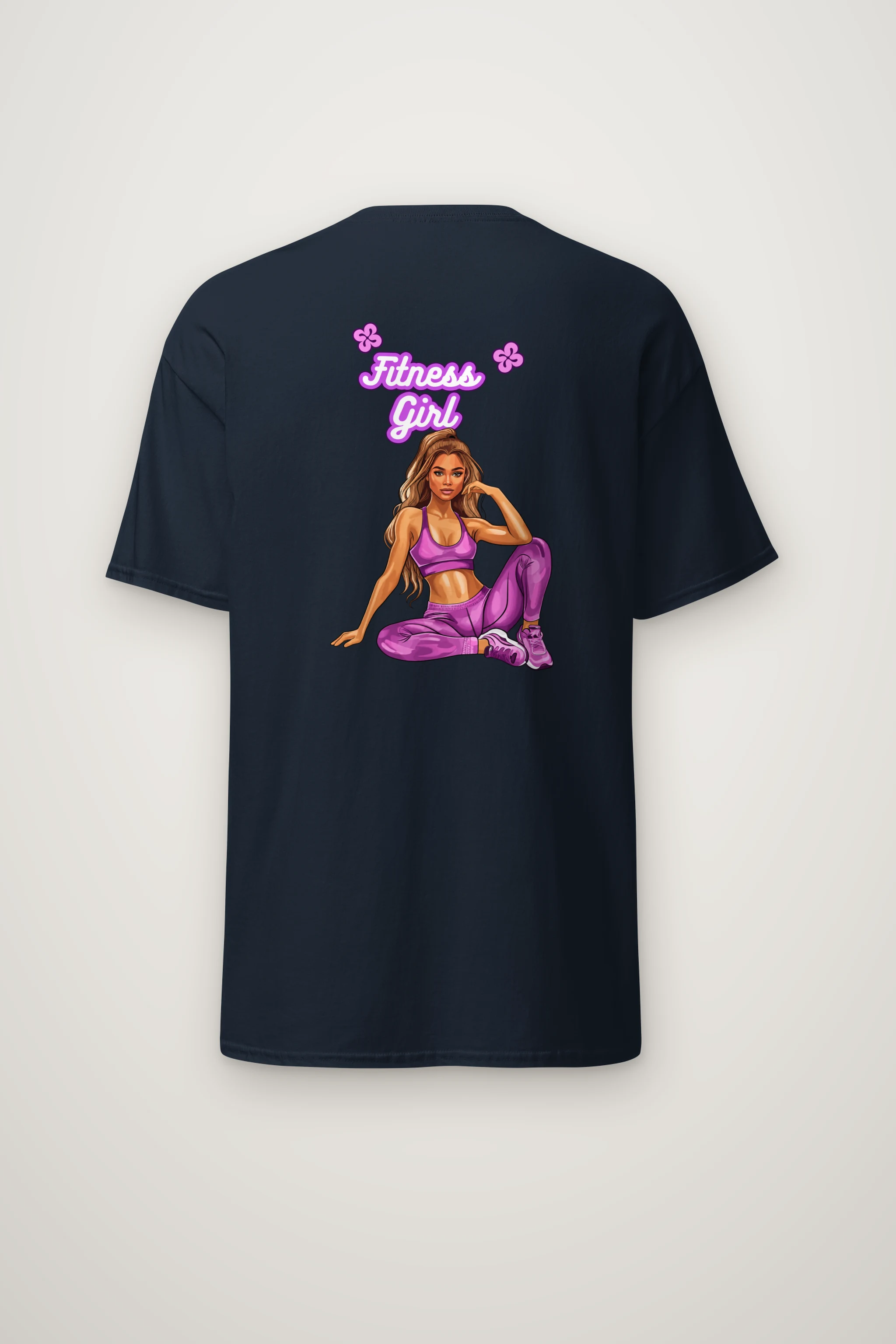 "Purple Power Pose" Heavyweight Unisex Crewneck T-shirt