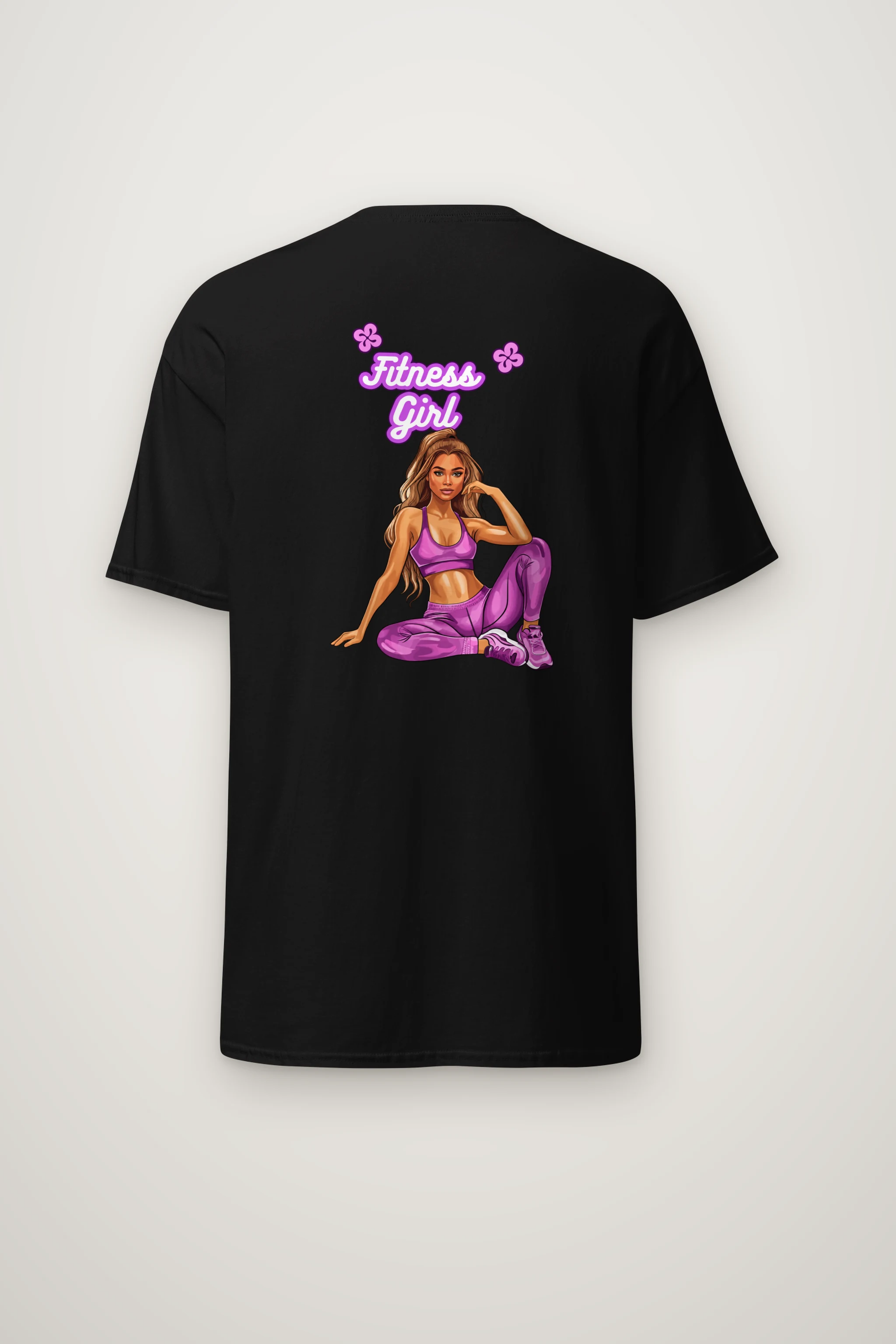 "Purple Power Pose" Heavyweight Unisex Crewneck T-shirt