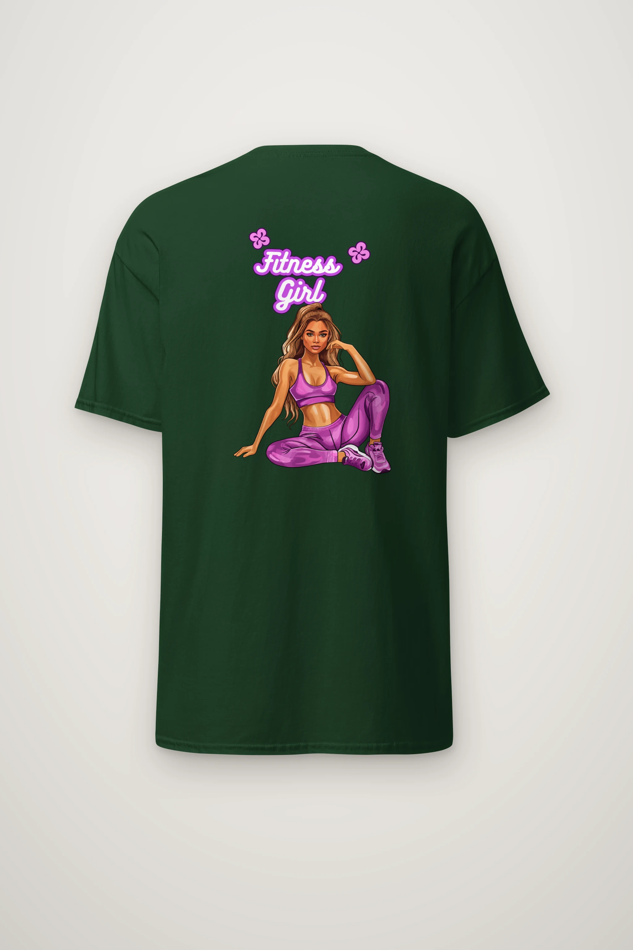 "Purple Power Pose" Heavyweight Unisex Crewneck T-shirt