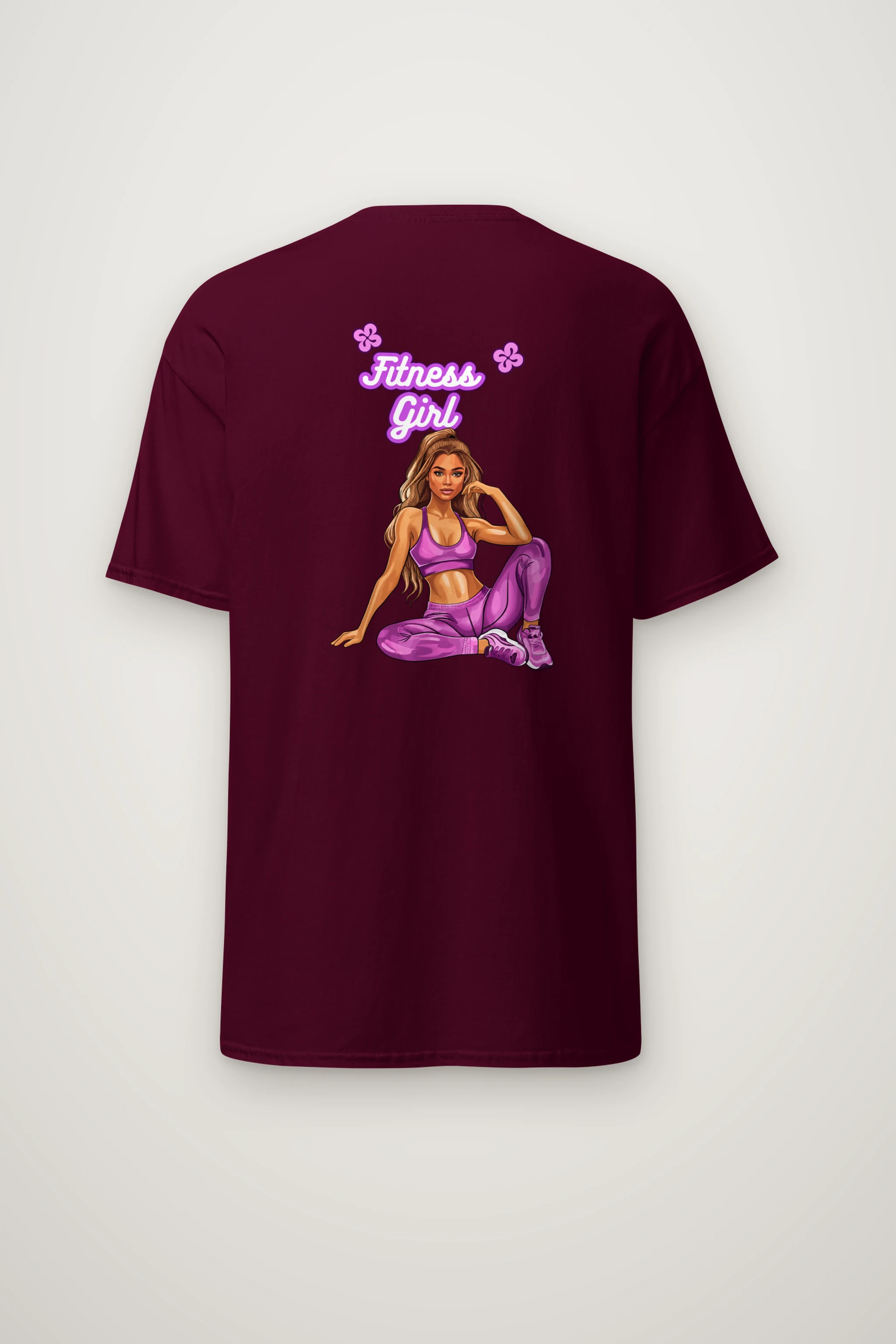 "Purple Power Pose" Heavyweight Unisex Crewneck T-shirt