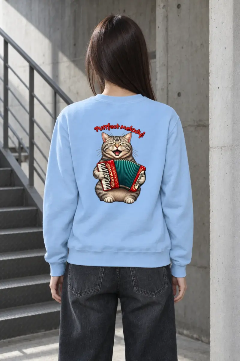 "Purrfect Melody" Heavy Blend Unisex Crewneck Sweatshirt