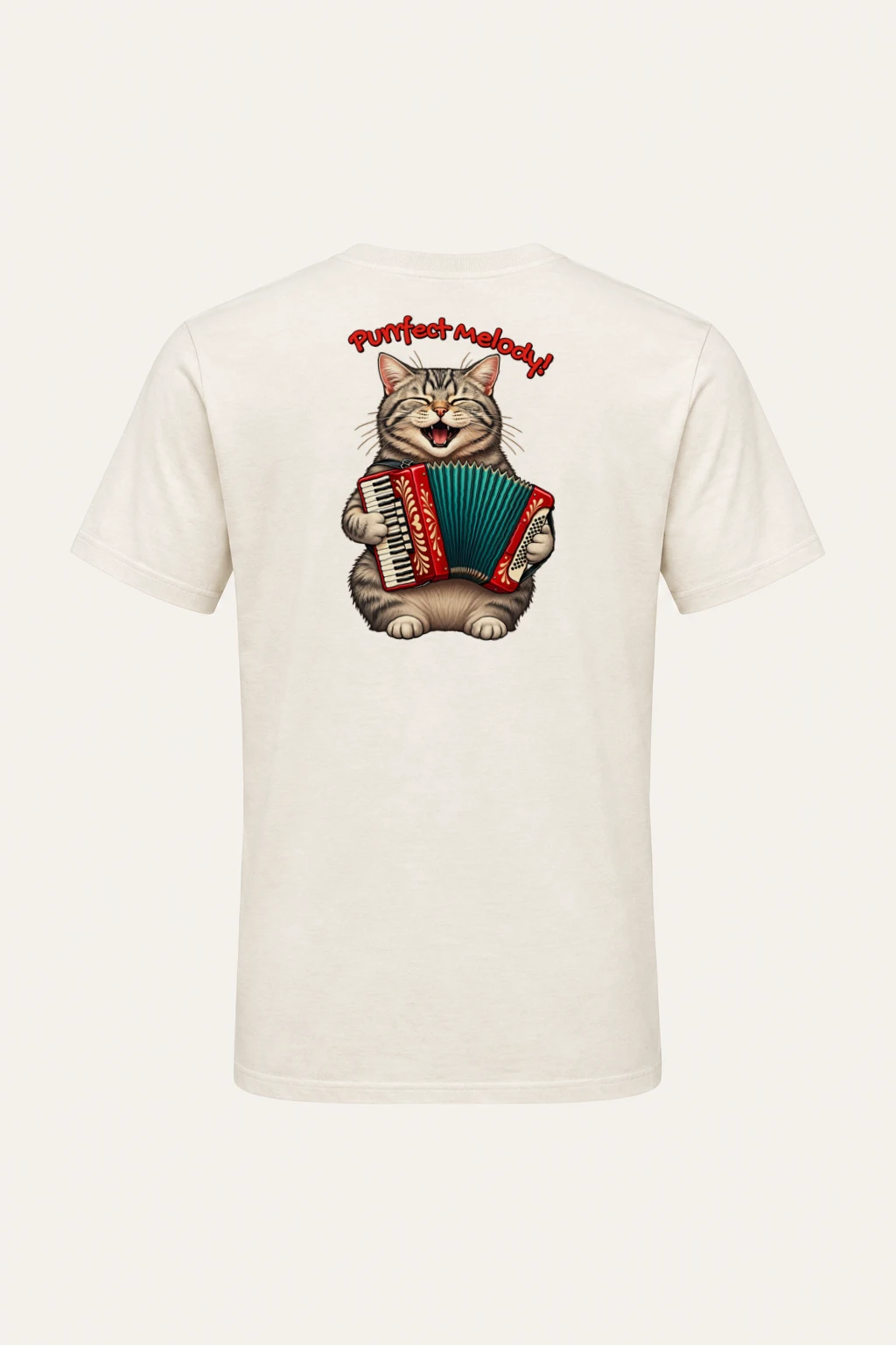 "Purrfect Melody" Heavyweight Unisex Crewneck T-shirt | Gildan 5000
