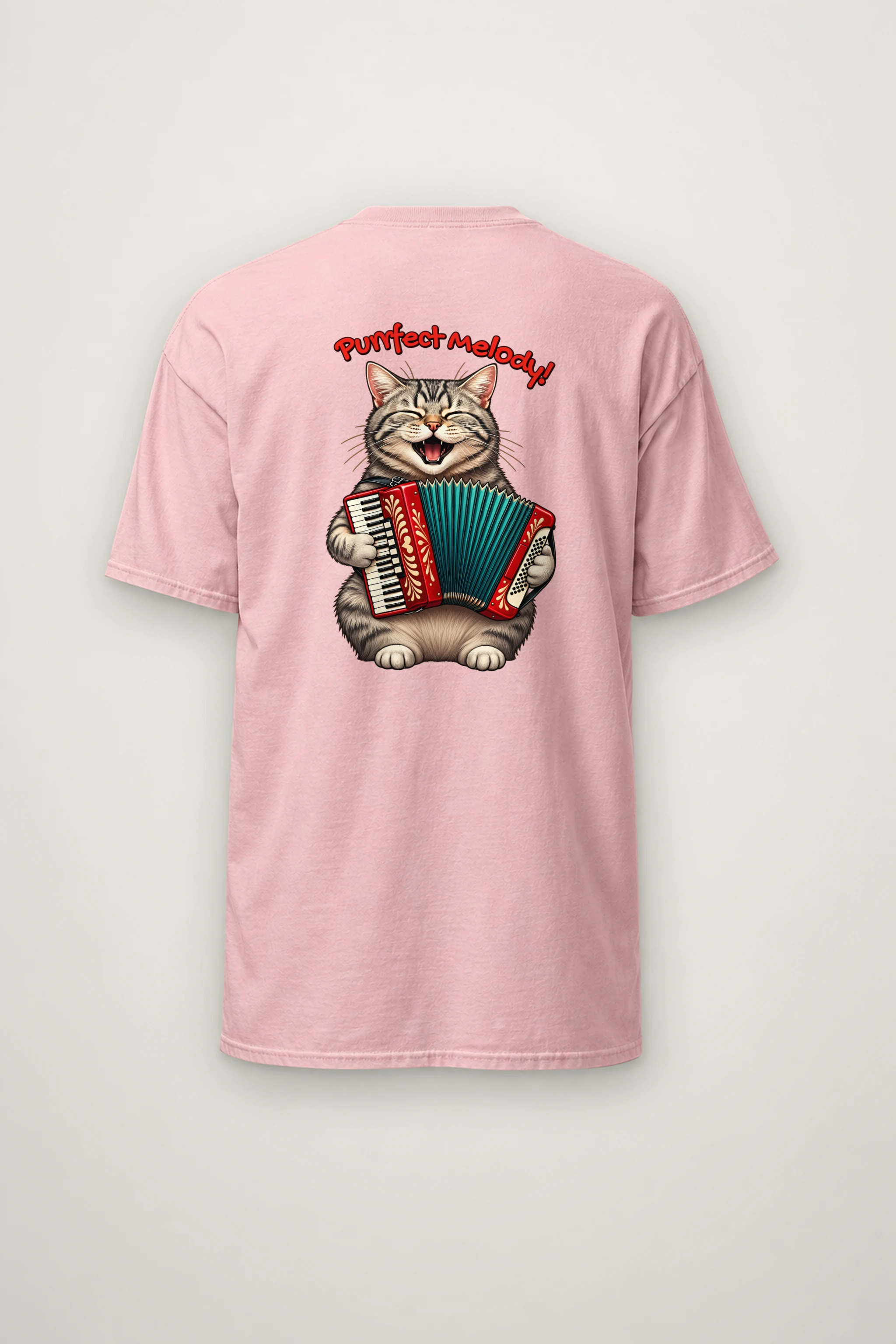 "Purrfect Melody" Heavyweight Unisex Crewneck T-shirt