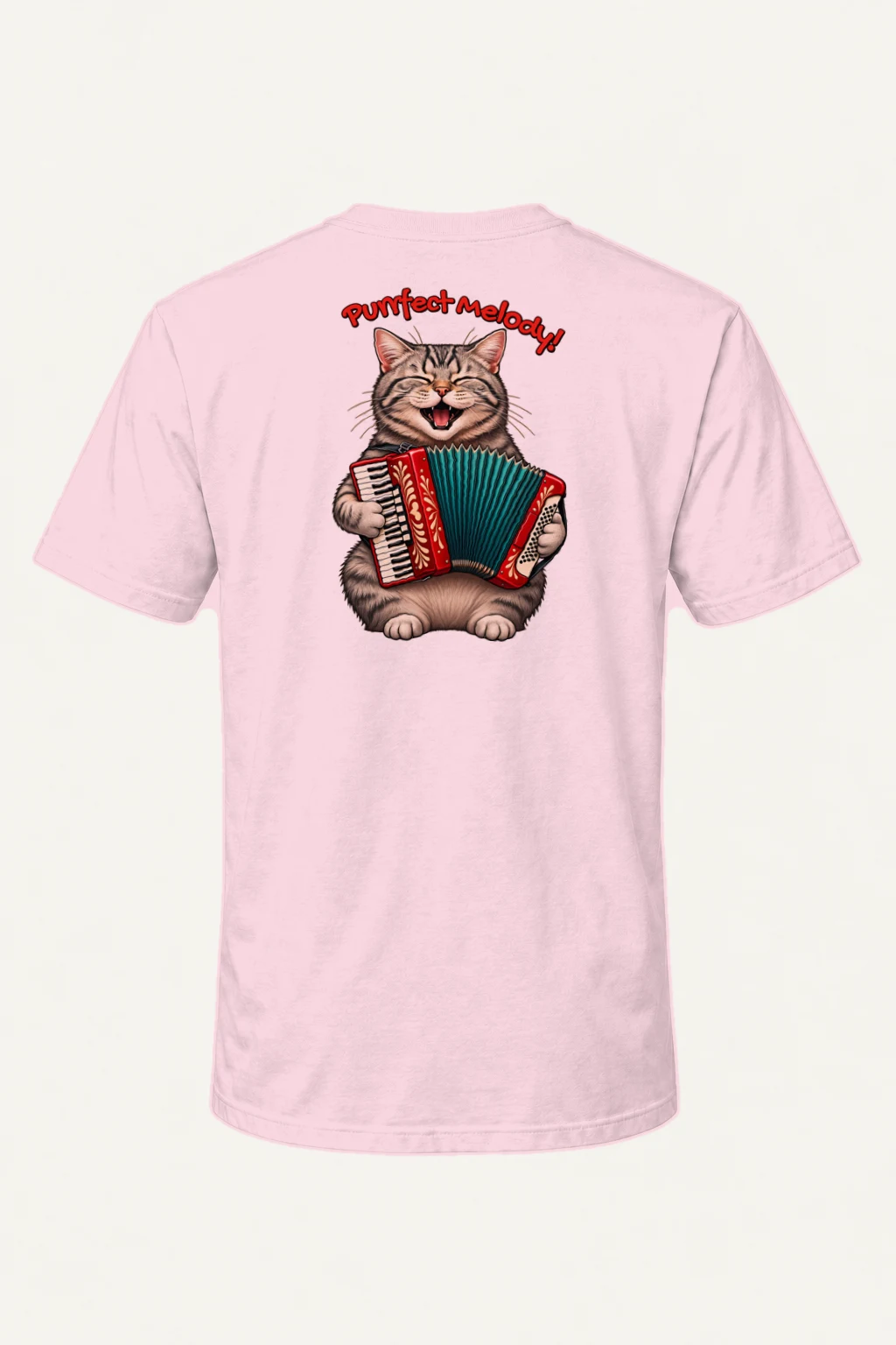 "Purrfect Melody" Heavyweight Unisex Crewneck T-shirt | Gildan 5000