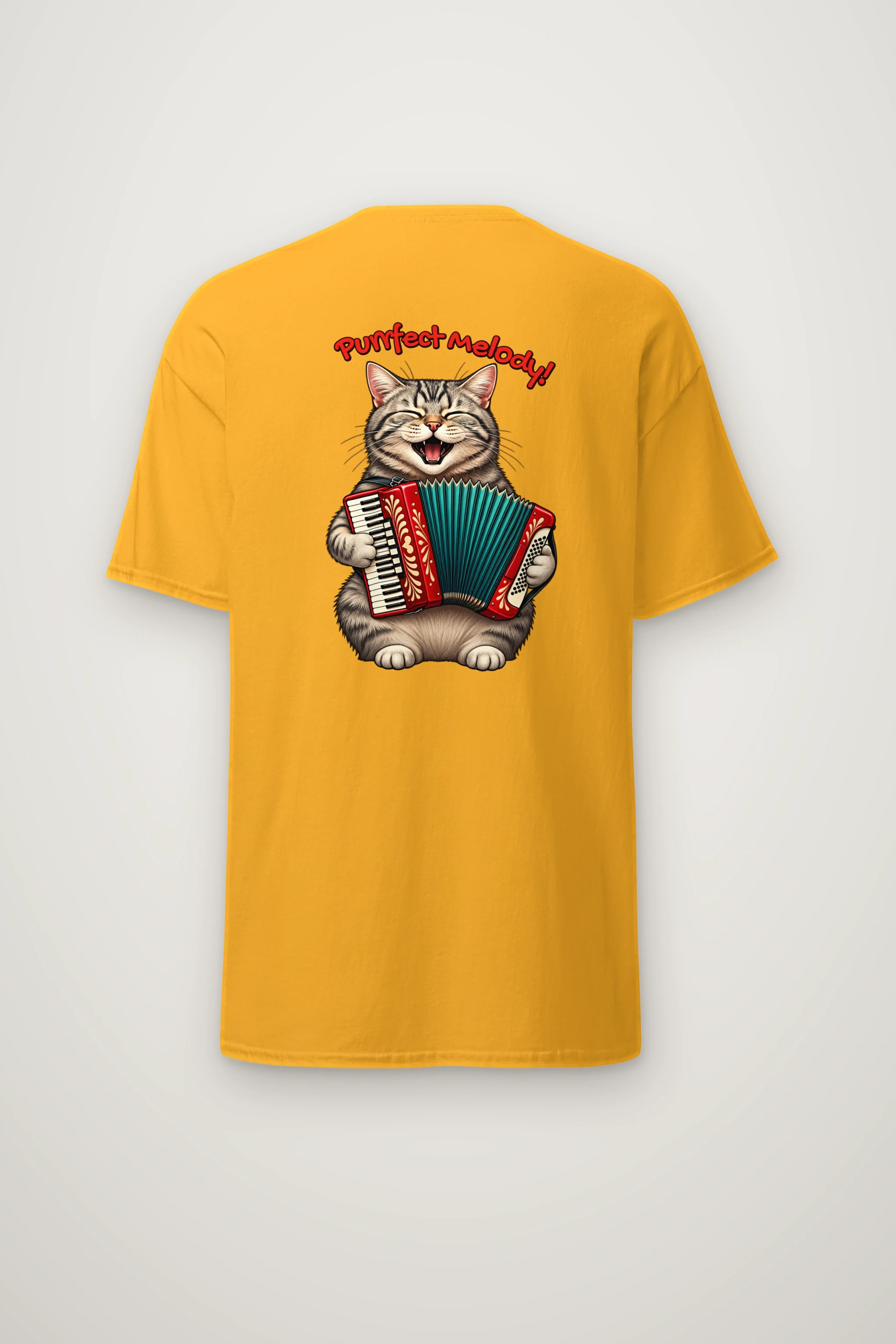 "Purrfect Melody" Heavyweight Unisex Crewneck T-shirt