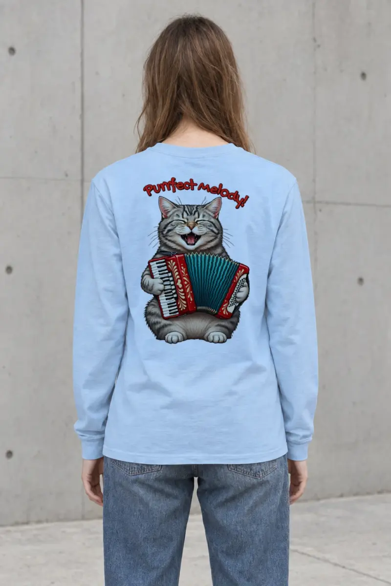 "Purrfect Melody" Unisex Longsleeve T-shirt