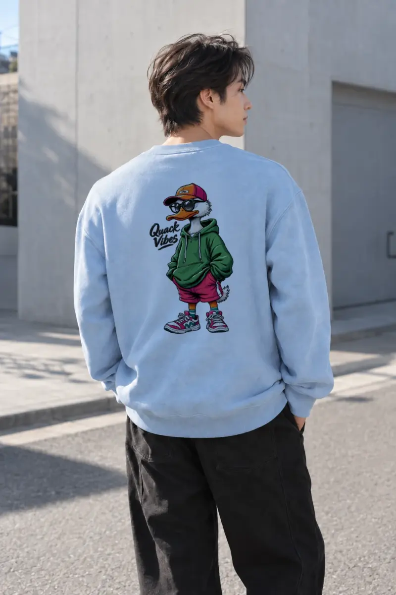 "Quack Vibes" Heavy Blend Unisex Crewneck Sweatshirt | Gildan 18000