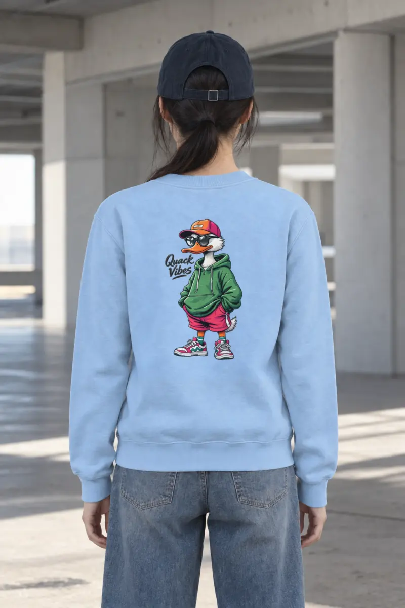 "Quack Vibes" Heavy Blend Unisex Crewneck Sweatshirt