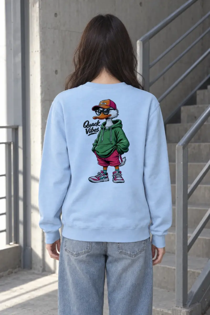 "Quack Vibes" Heavy Blend Unisex Crewneck Sweatshirt | Gildan 18000