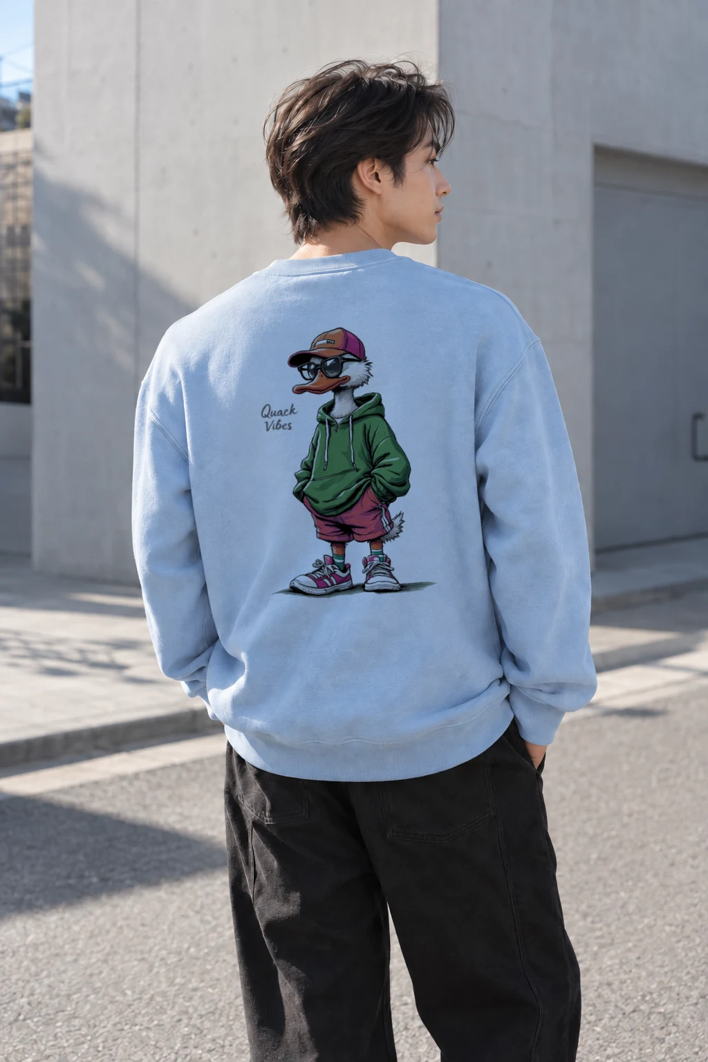"Quack Vibes" Heavy Blend Unisex Crewneck Sweatshirt | Gildan 18000