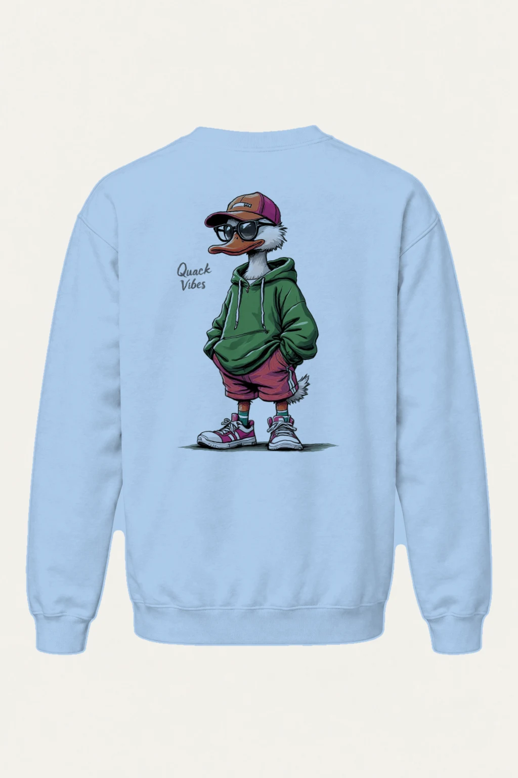 "Quack Vibes" Heavy Blend Unisex Crewneck Sweatshirt | Gildan 18000