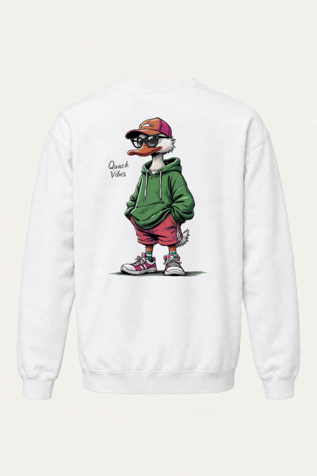 "Quack Vibes" Heavy Blend Unisex Crewneck Sweatshirt | Gildan 18000