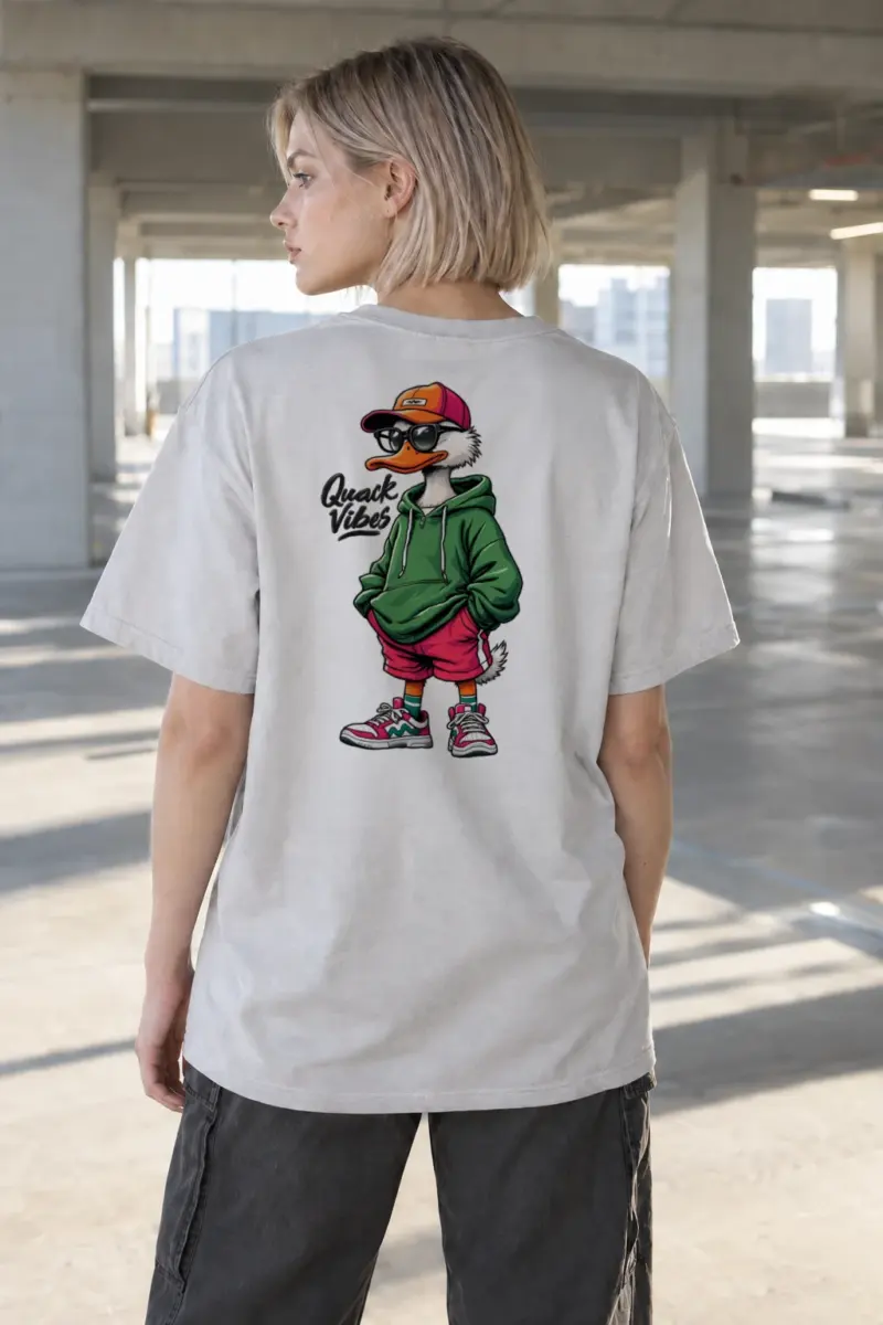 "Quack Vibes" Heavyweight Unisex Crewneck T-shirt | Gildan 5000