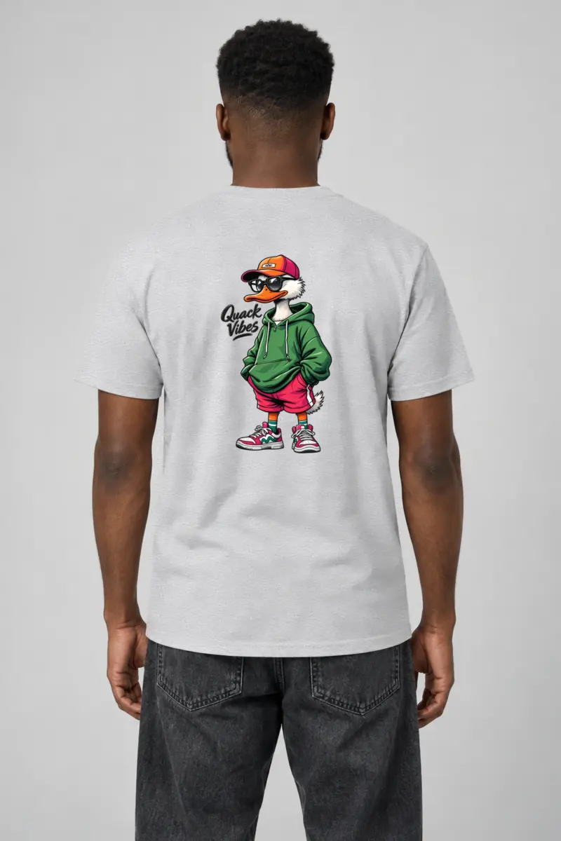 "Quack Vibes" Heavyweight Unisex Crewneck T-shirt