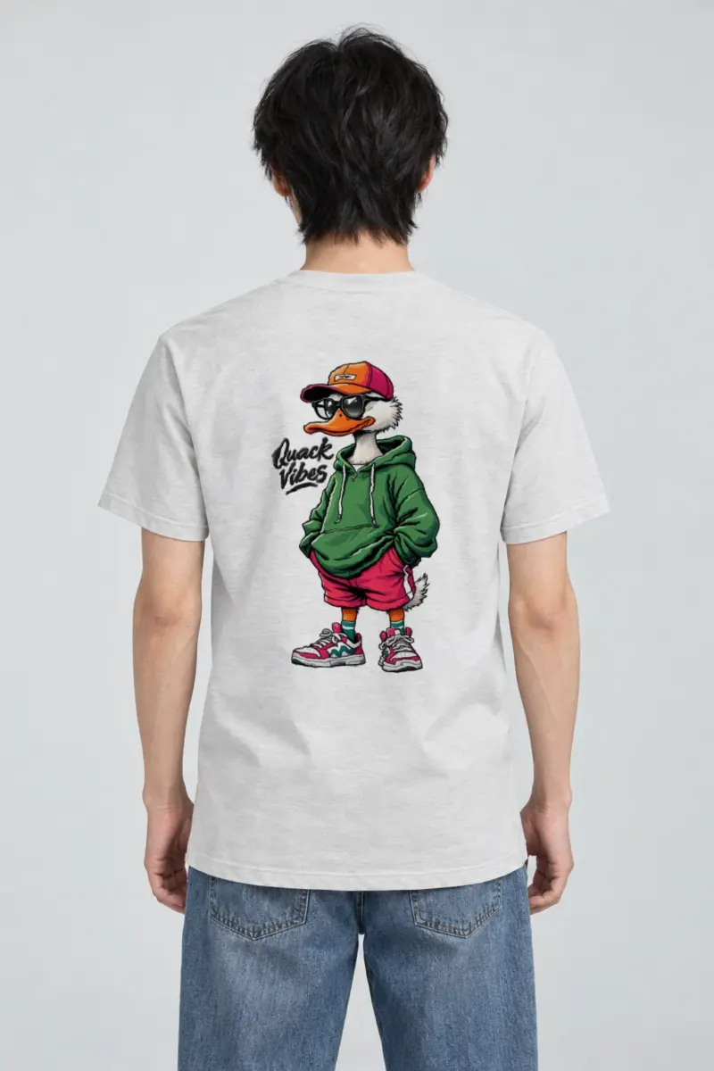 "Quack Vibes" Heavyweight Unisex Crewneck T-shirt