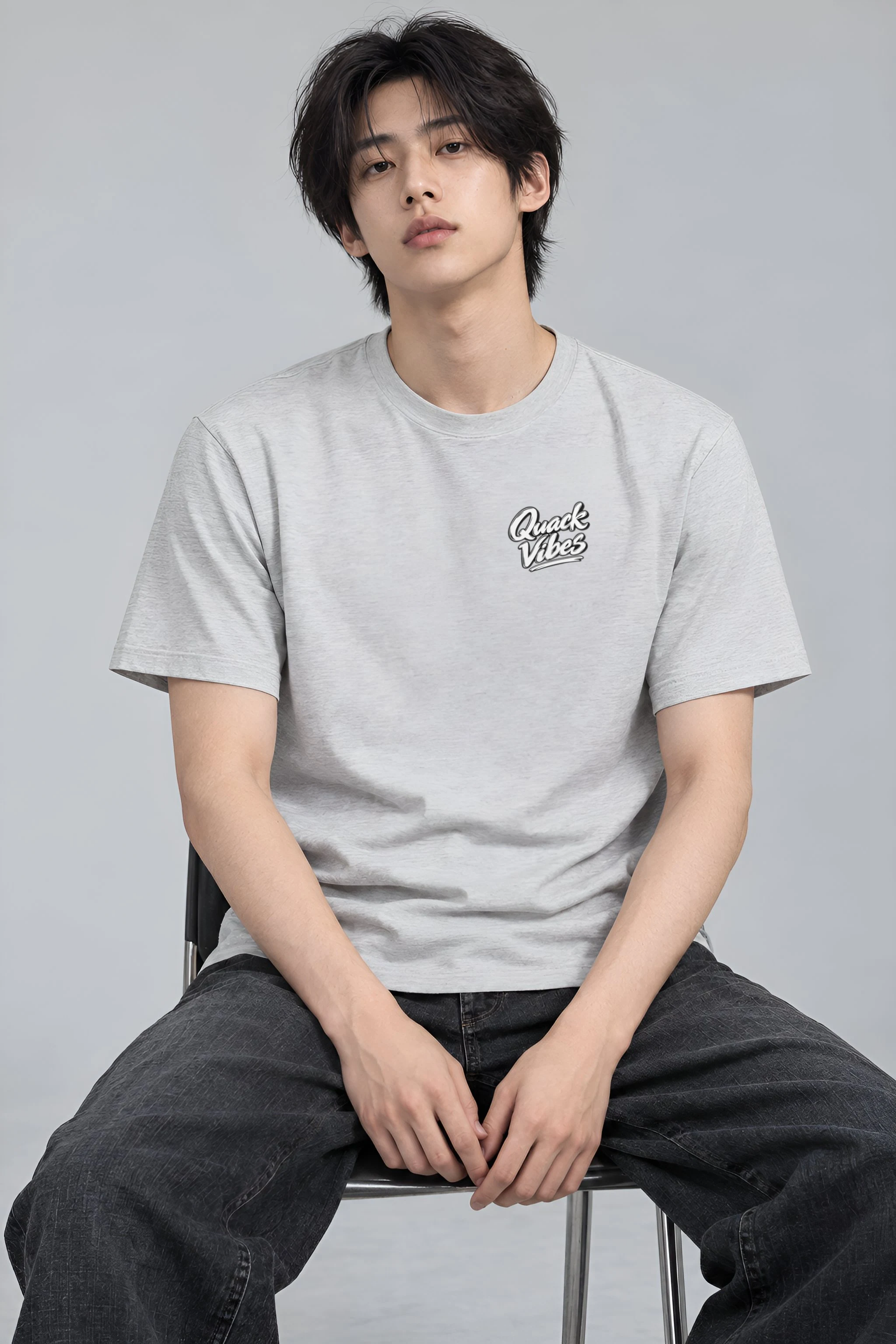 "Quack Vibes" Heavyweight Unisex Crewneck T-shirt