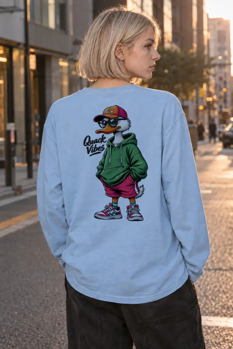 "Quack Vibes" Unisex Longsleeve T-shirt | Gildan 2400